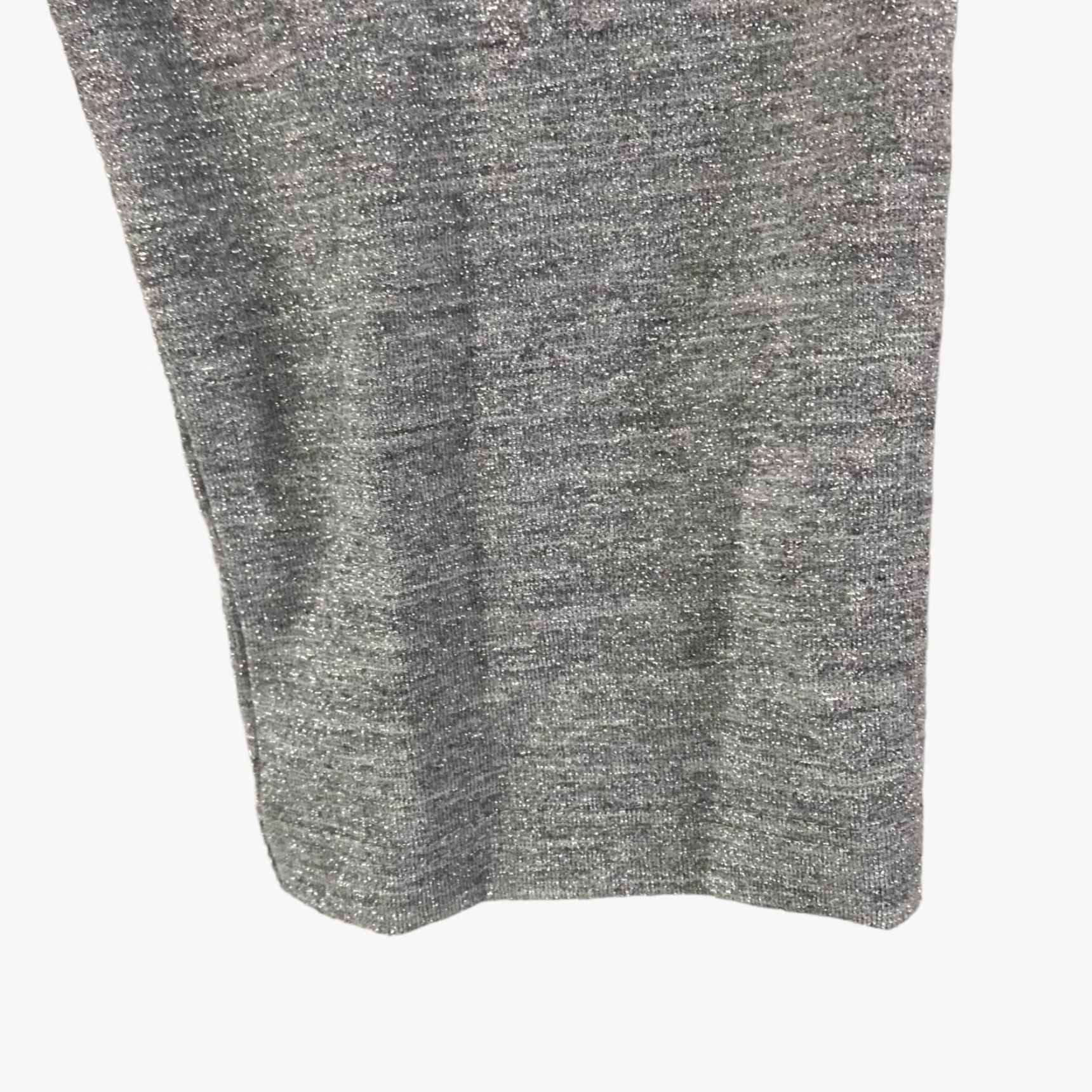 Levi's Levi's Greta Dolman Tie-Front Gray Metallic Long-Sleeve T-Shirt Womens Medium Size M / US 6-8 / IT 42-44 - 7 Thumbnail