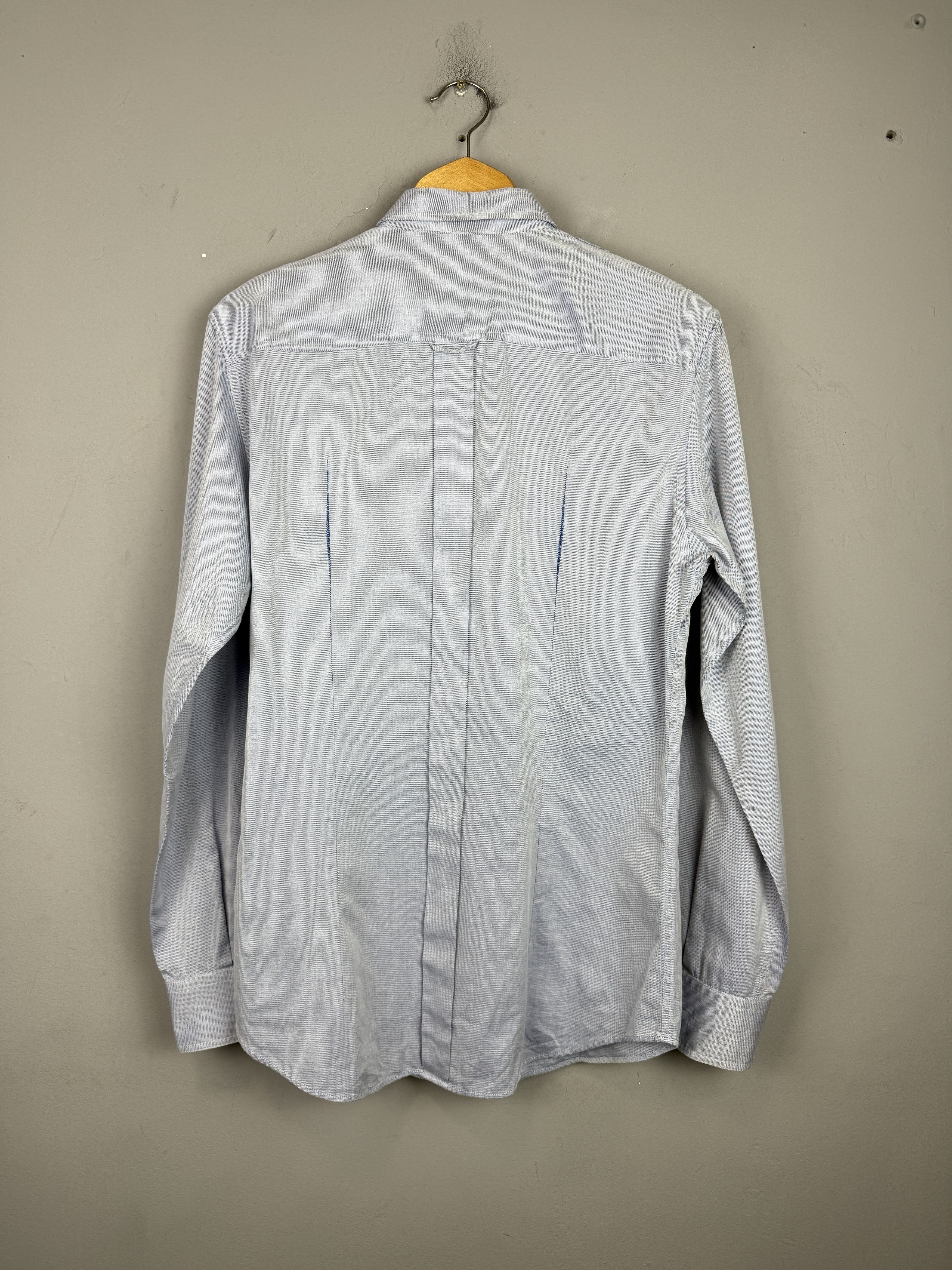 Designer × Dolce & Gabbana Dolce & Gabbana Shirt Blue Slim Button Down Casual Cotton Size US M / EU 48-50 / 2 - 5 Thumbnail