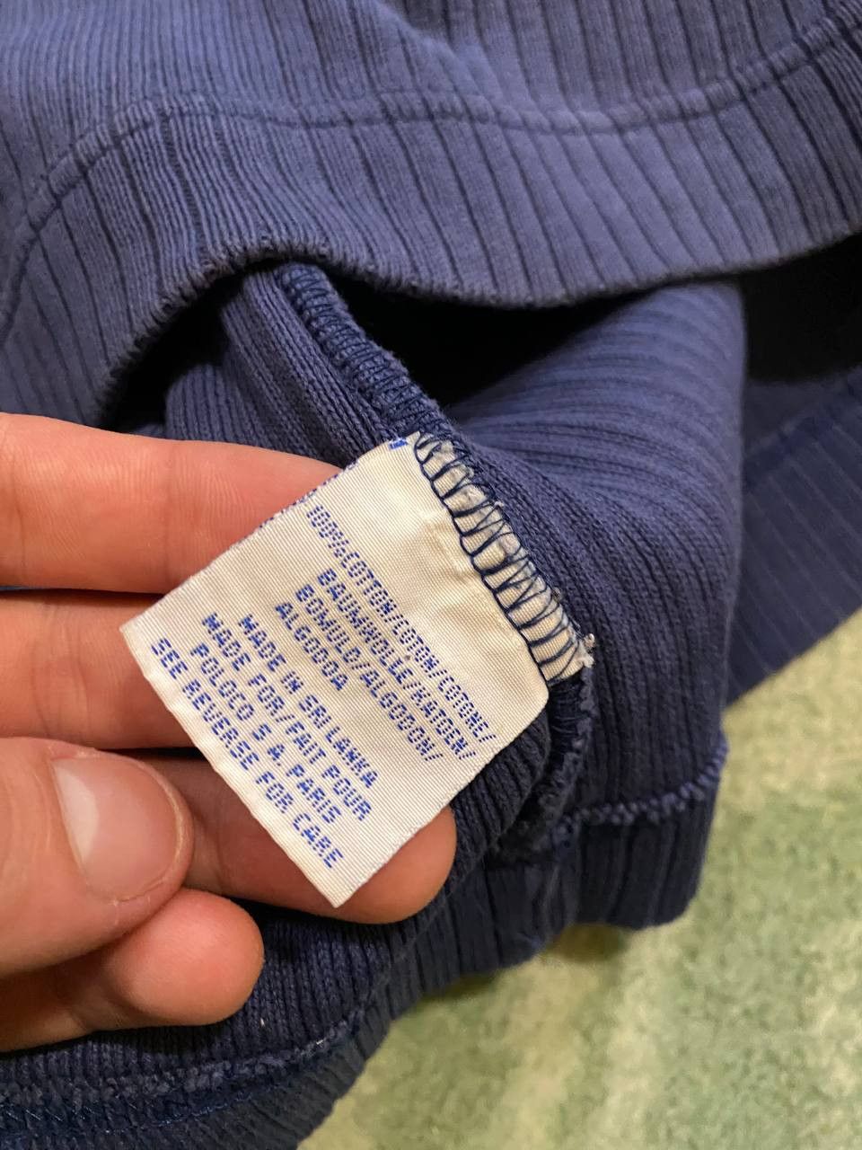 Polo Ralph Lauren Vintage Polo Ralph Lauren Mens Quarter Zip Sweater Size US L / EU 52-54 / 3 - 3 Thumbnail