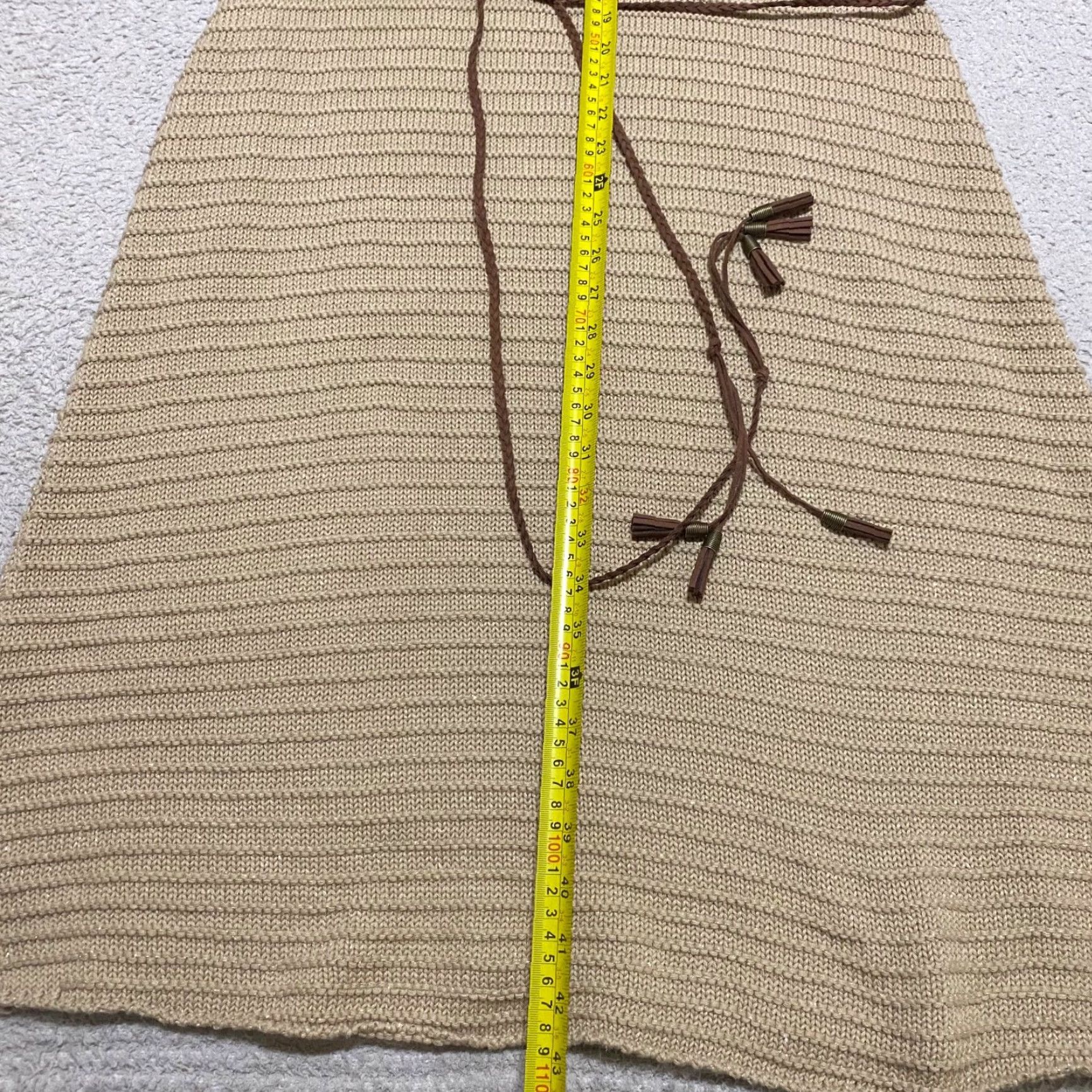 Soft Surroundings NWT Soft Surroundings Womens Large Dress Beige Lucera Knit Midi Tank Sweater New Size L / US 10 / IT 46 - 5 Thumbnail