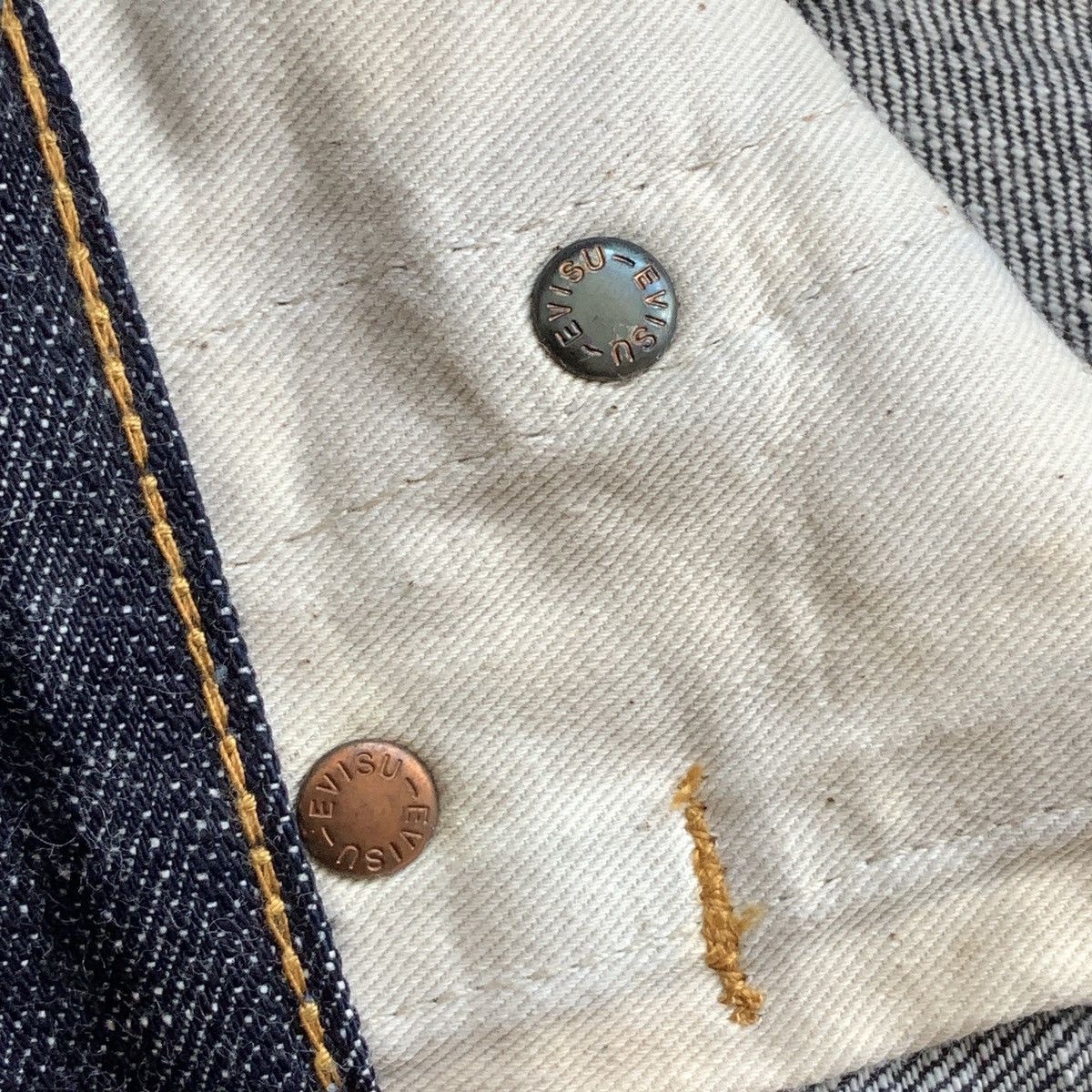 Evisu Evisu Brushstrokes Daicock Raw Denim Jeans Size US 34 / EU 50 - 7 Thumbnail