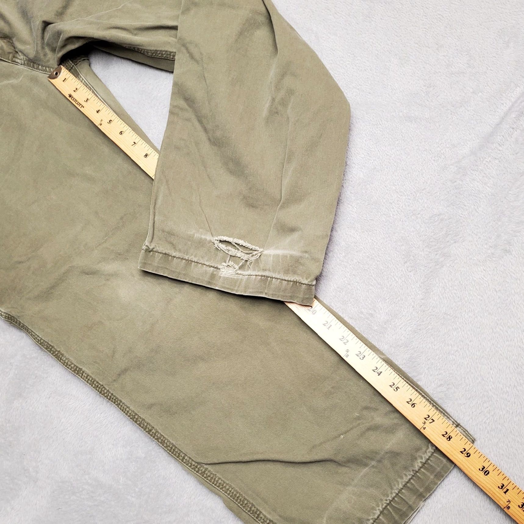 Carhartt Carhartt Pants Men 42x30 Green Twill Relaxed Fit Carpenter Cargo Casual B324 ARG Size US 42 / EU 58 - 7 Thumbnail