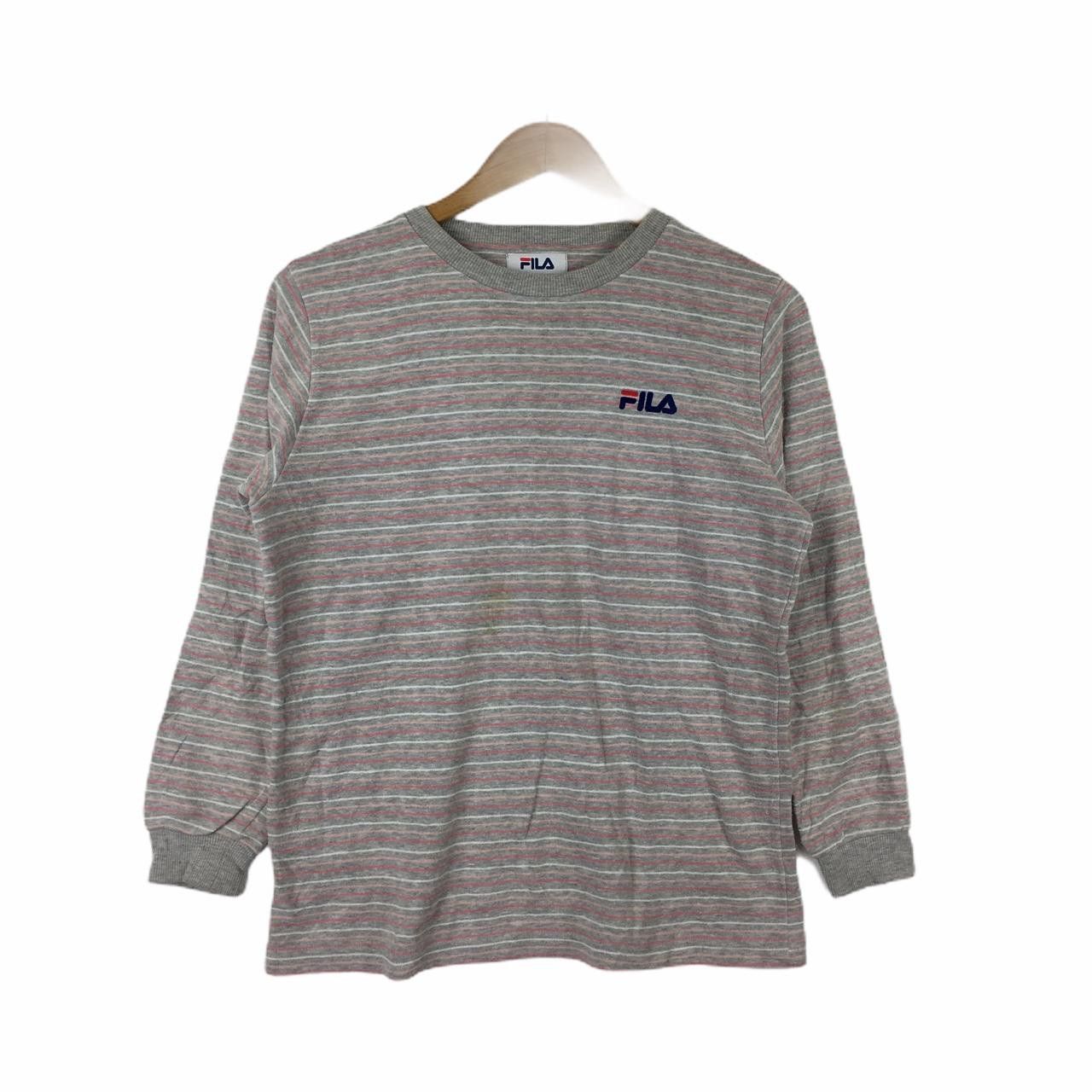 Fila Vintage FILA ITALIA Gray Crewneck Sweater Sweatshirt Size US M / EU 48-50 / 2 - 1 Thumbnail