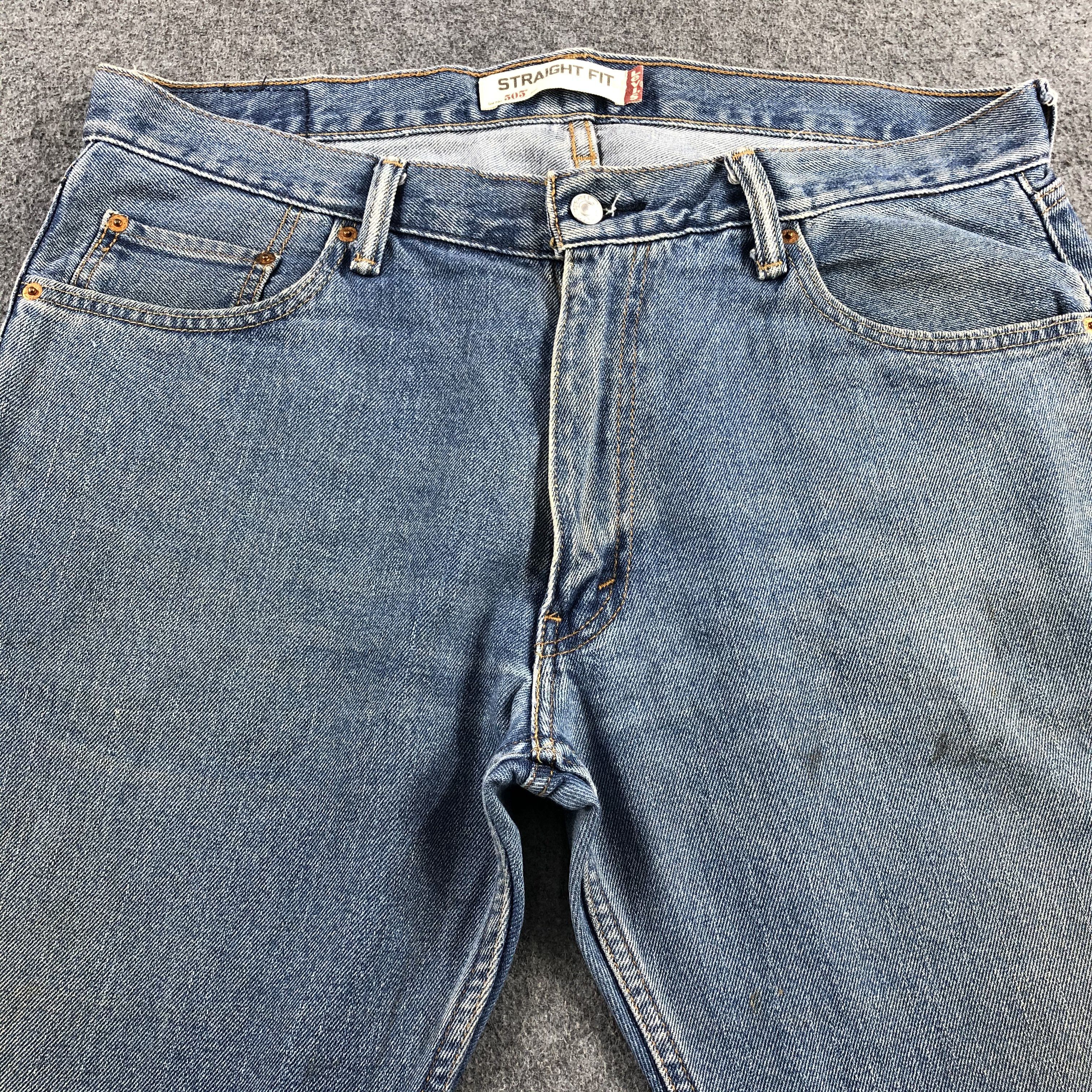 Levi's Vintage Blue Wash Levis 505 Jeans-J2129 Size US 38 / EU 54 - 3 Thumbnail