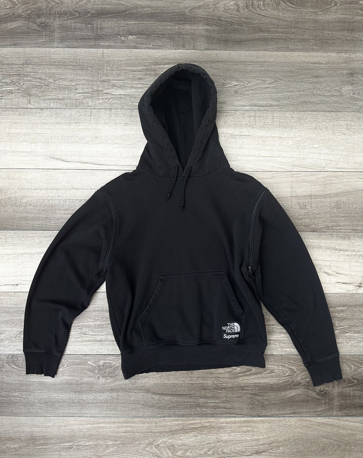 image of Supreme The North Face Convertible Zipper Hoodie Black Small, Men's