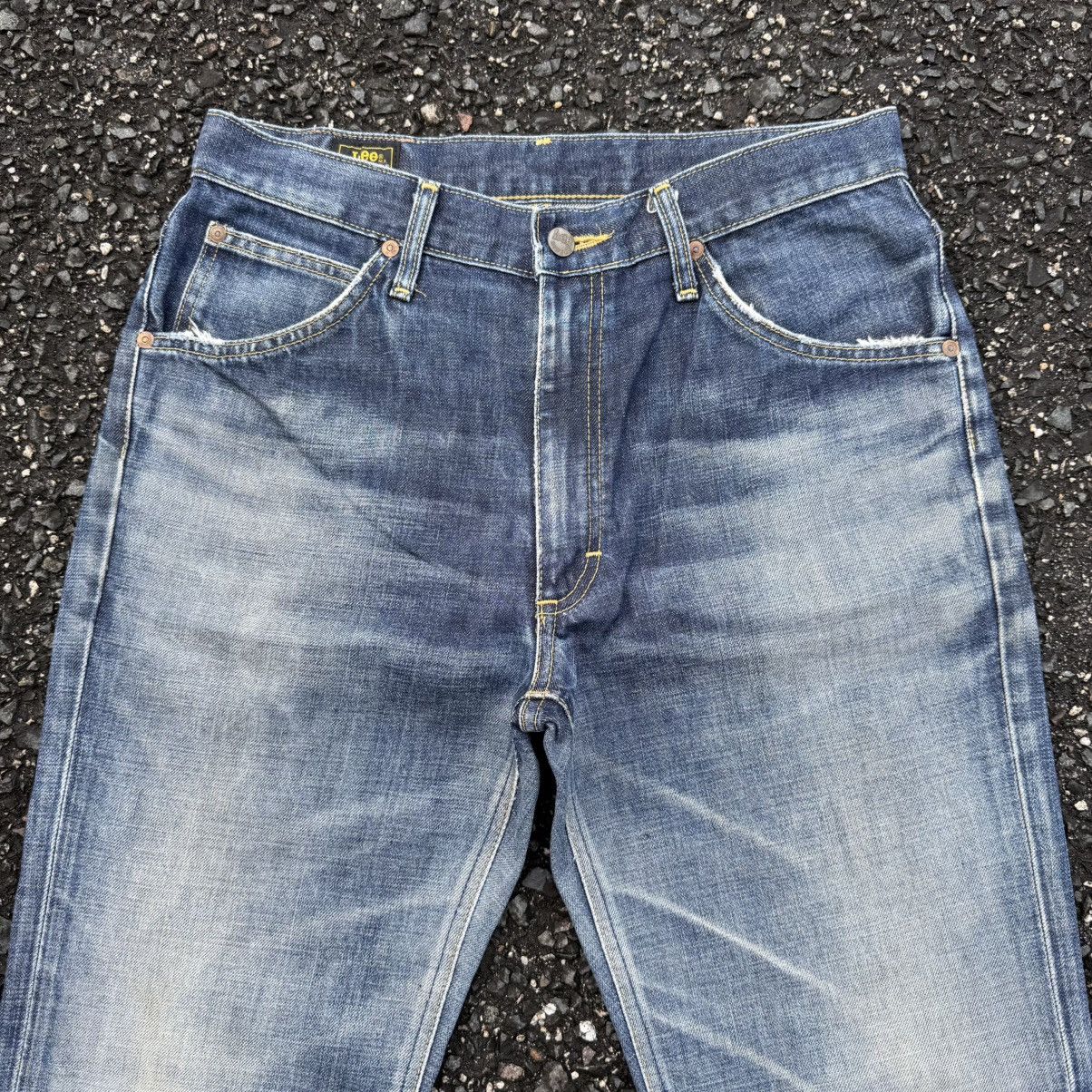 Lee VINTAGE LEE RIDER FADED RIPPEP JEAN DENIM PANTS Size US 32 / EU 48 - 4 Thumbnail