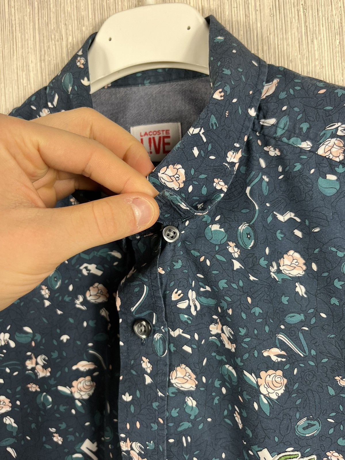Designer × Lacoste Lacoste live l!ve full print floral designer shirt 39 logo Size US S / EU 44-46 / 1 - 10 Thumbnail