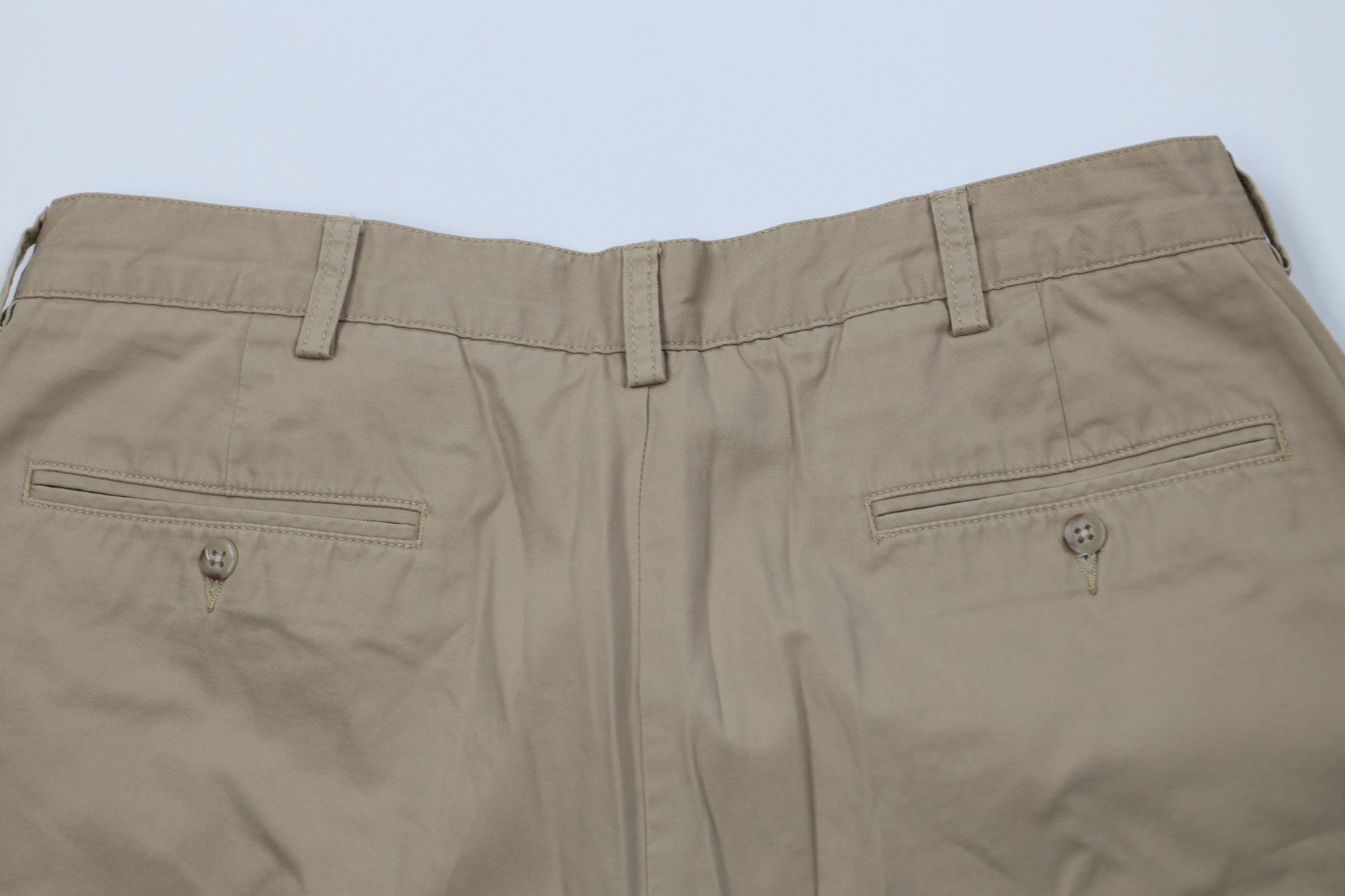 Ralph Lauren Vintage 90s Ralph Lauren Golf Golfing Shorts Beige Cotton Size US 36 / EU 52 - 10 Thumbnail