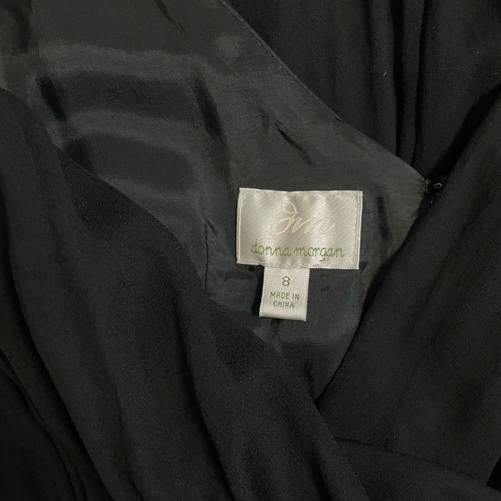 Donna Morgan Donna Morgan Julie Twist-Waist Black Silk Chiffon Gown Even Size M / US 6-8 / IT 42-44 - 9 Thumbnail