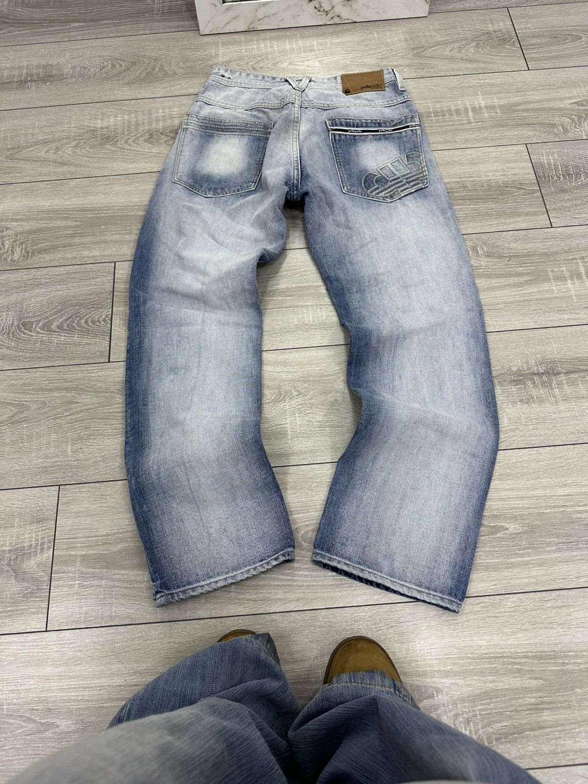 Hysteric Glamour Pele Pele Marc Buchanan Flared Bootcut Y2K Light Jeans Size US 30 / EU 46 - 6 Thumbnail