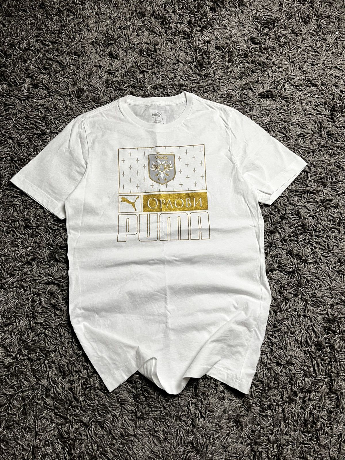 Puma Puma Serbia National Football Team "Orlovi" Graphic Tee Size US S / EU 44-46 / 1 - 2 Thumbnail