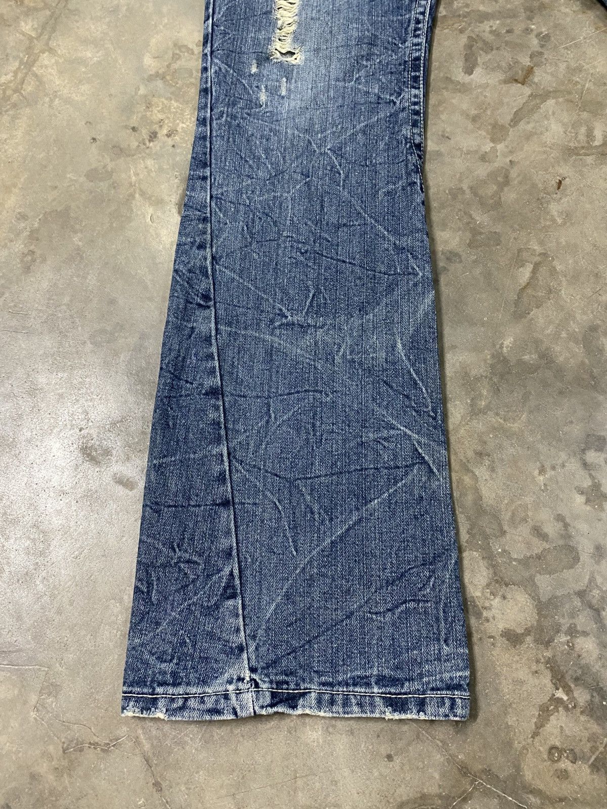 Hysteric Glamour × If Only Was True × Tornado Mart Flare Jeans Jungle Storm Claws Distressed act191 Size US 30 / EU 46 - 9 Thumbnail