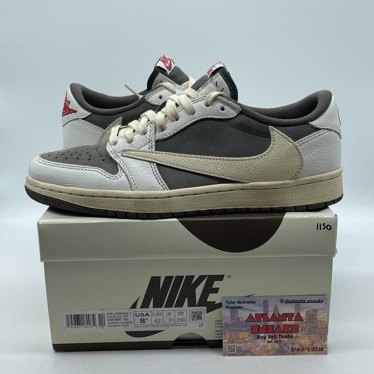 Nike Travis Scott Air Jordan 1 low reverse mocha Size US 8.5 / EU 41-42 - 1 Thumbnail