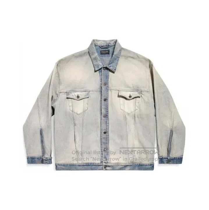 Balenciaga Balenciaga Vintage Logo Denim Jacket for Unisex. Size US M / EU 48-50 / 2 - 1 Thumbnail