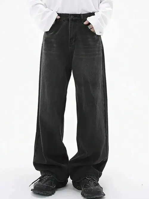 Jean × Vintage Retro Y2k Denim Jeans Vintage Loose fit Size US 30 / EU 46 - 2 Thumbnail