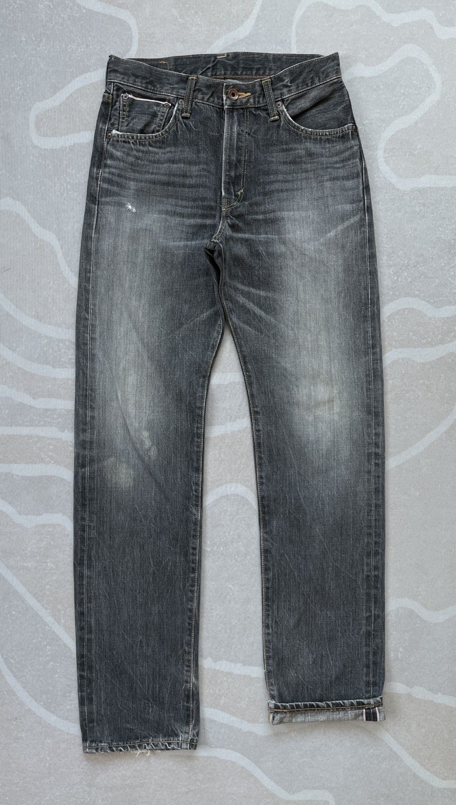 Edwin × Salvage × Vintage Edwin 505 Selvedge Jeans (P86) Size US 28 / EU 44 - 2 Thumbnail
