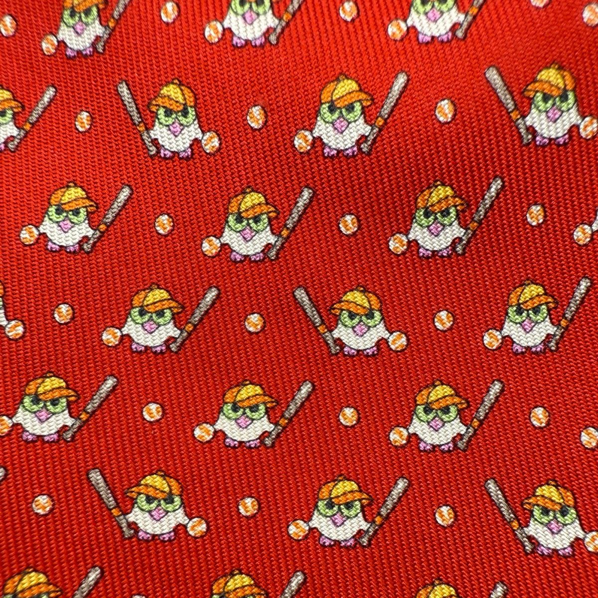 Salvatore Ferragamo Salvatore Ferragamo Red Silk Tie, Made in Italy, Like New Size ONE SIZE - 3 Thumbnail