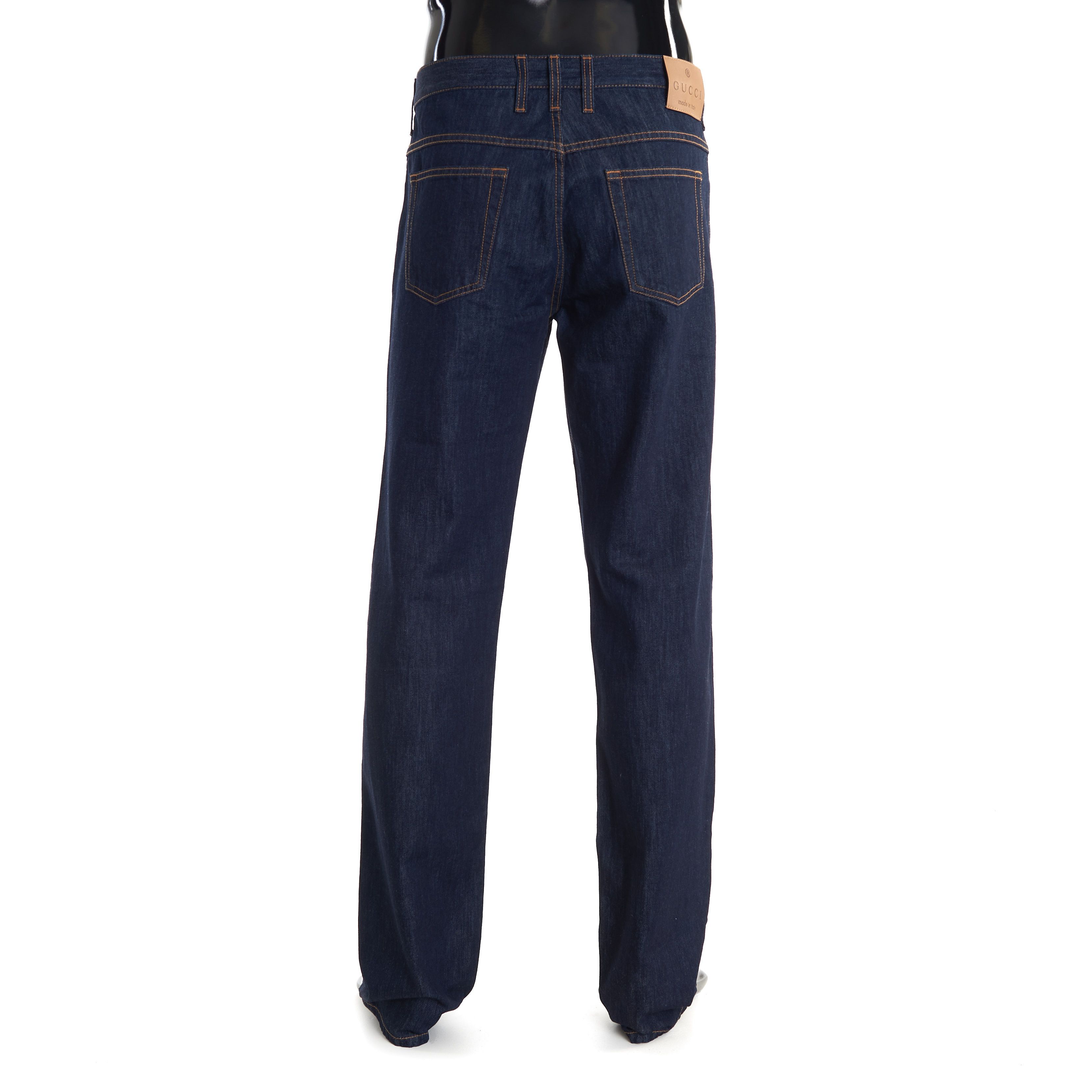 Gucci Dark Blue Regular Straight Denim Jeans Pants Size US 34 / EU 50 - 5 Thumbnail