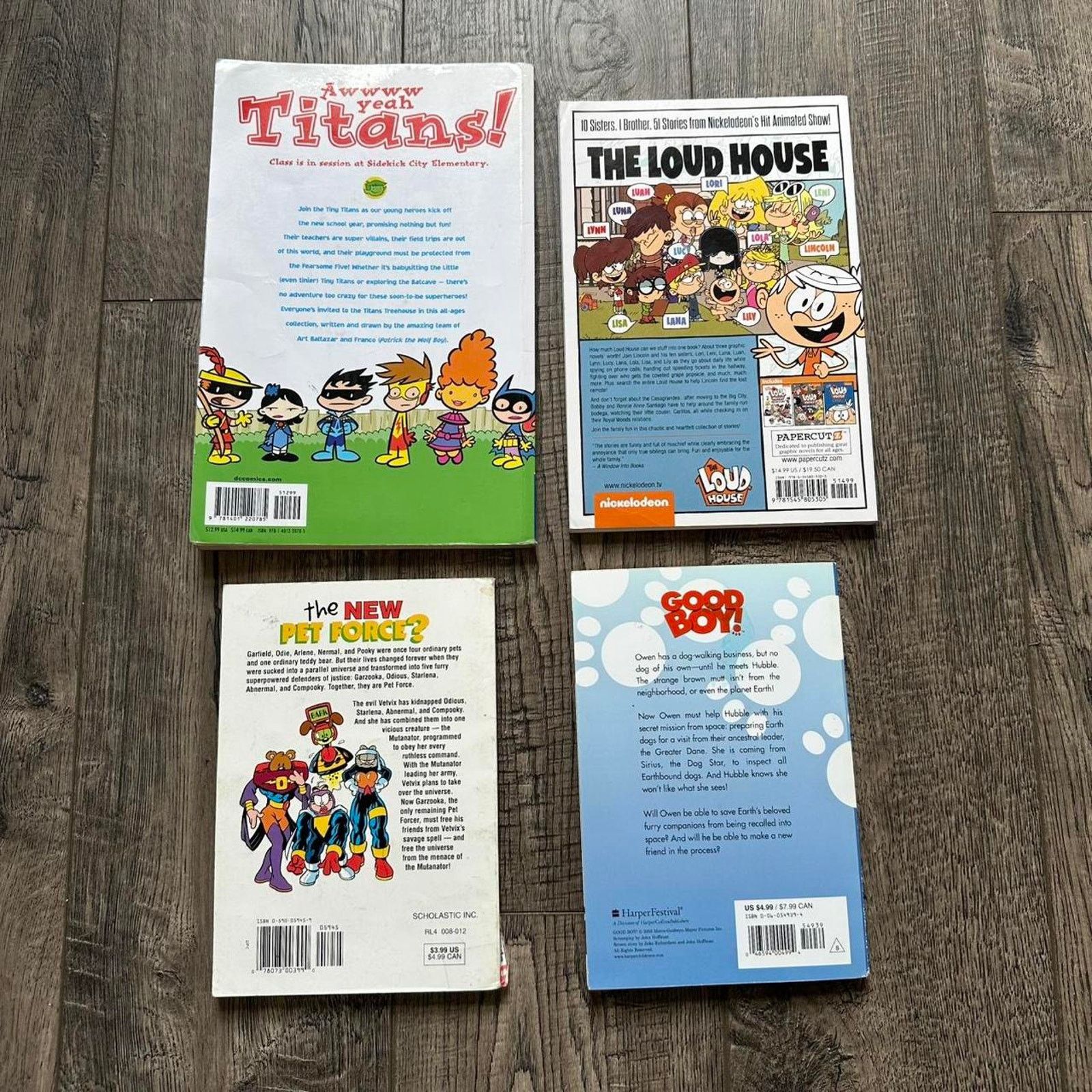DC Comics × Nickelodeon × Vintage Loud House Garfield Pet Force DC Tiny Titans Comic Book Lot Size ONE SIZE - 6 Thumbnail