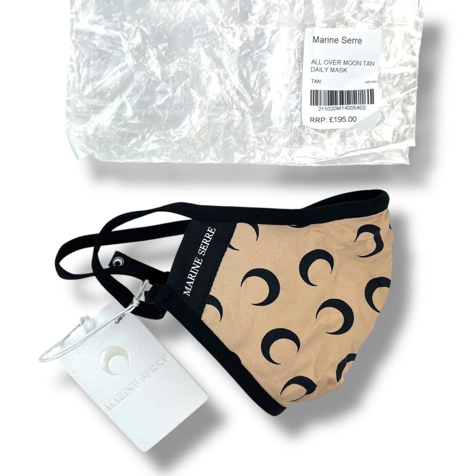 Marine Serre Marine Serre All Over Moon Tan Face Mask Size ONE SIZE - 1 Thumbnail