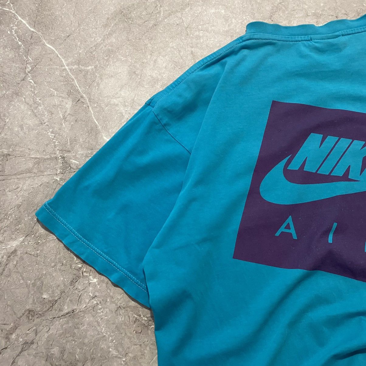 Nike × Vintage VINTAGE NIKE AIR TEE BIG LOGO USA 90s Size US M / EU 48-50 / 2 - 2 Thumbnail