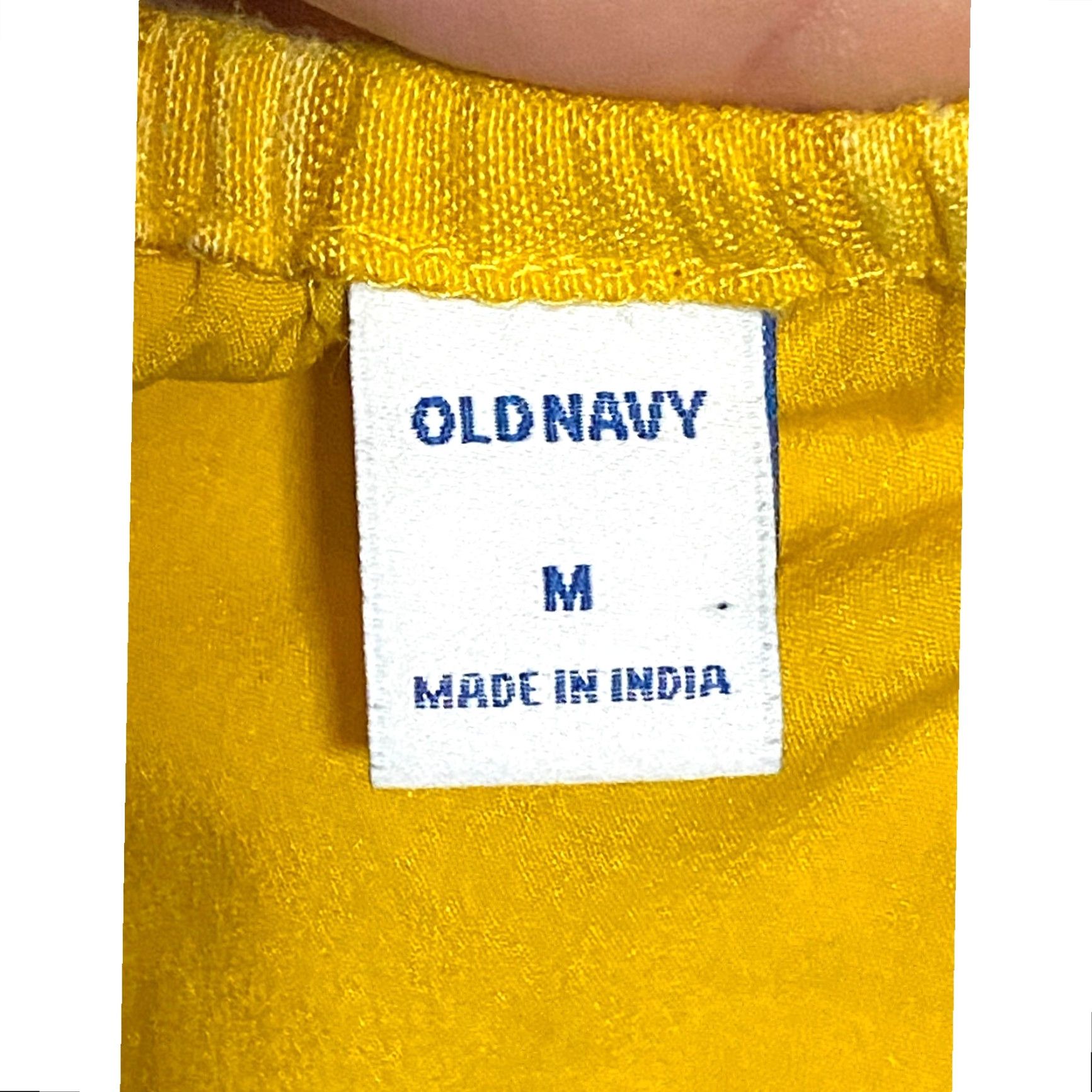 Old Navy Old Navy Yellow Plaid Cami Belted Dress M Women's Midi Sleeveless Sundress Spring Summer Casual Size M / US 6-8 / IT 42-44 - 7 Thumbnail