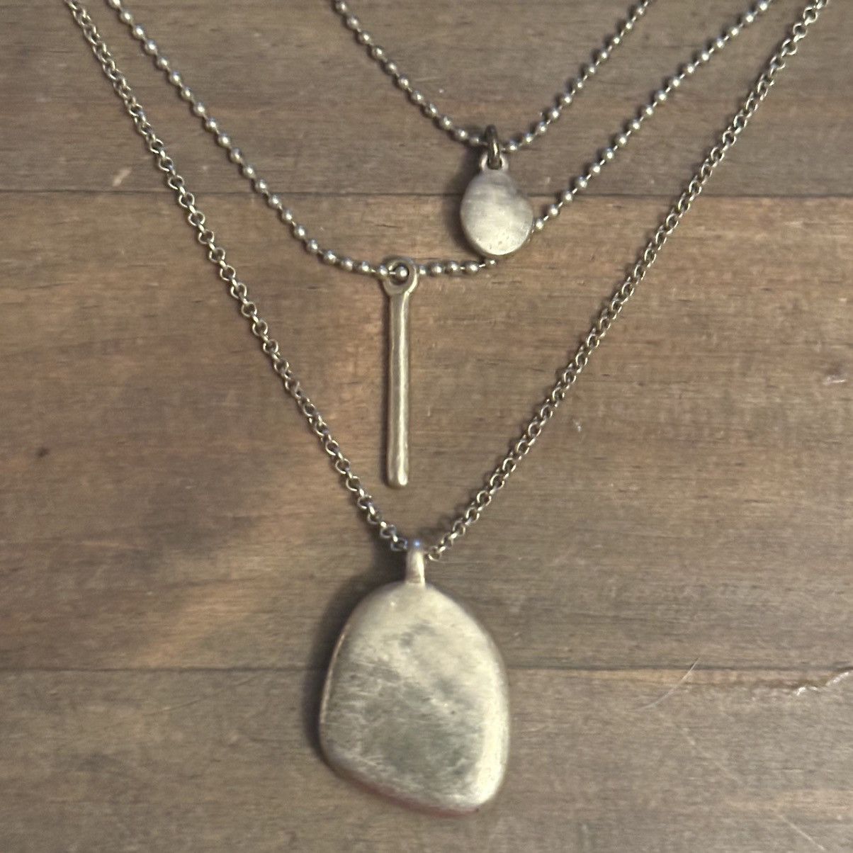 Lucky Brand Lucky Brand multi strand layered druzy pendant necklace Size ONE SIZE - 5 Thumbnail