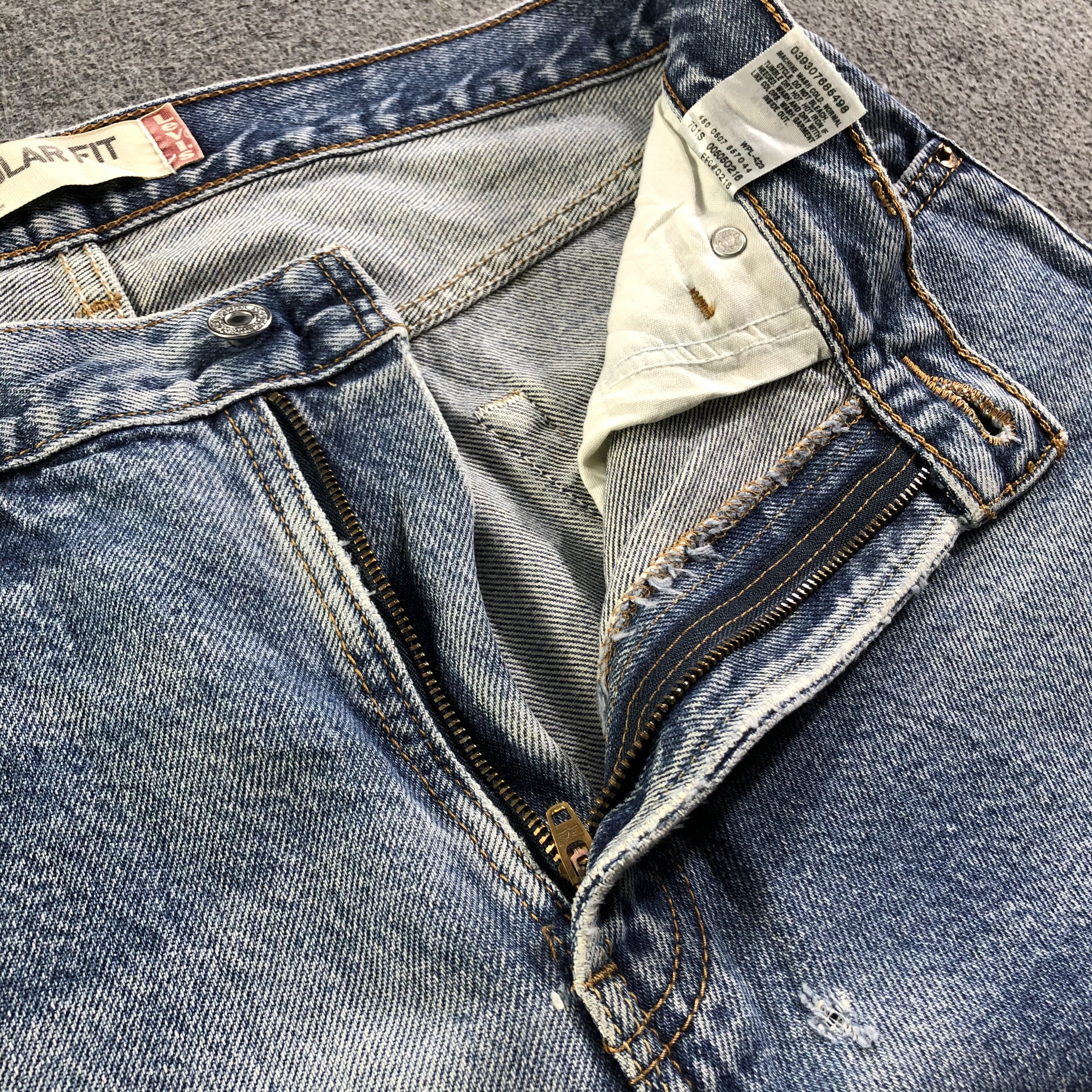 Levi's Vintage Blue Wash Levis 505 Jeans-J3468 Size US 34 / EU 50 - 9 Thumbnail