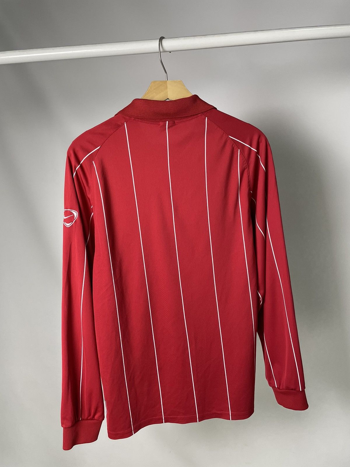 Nike Nike Vintage 🍒 Striped red Jersey long sleeve tee shirt t Size US S / EU 44-46 / 1 - 5 Thumbnail