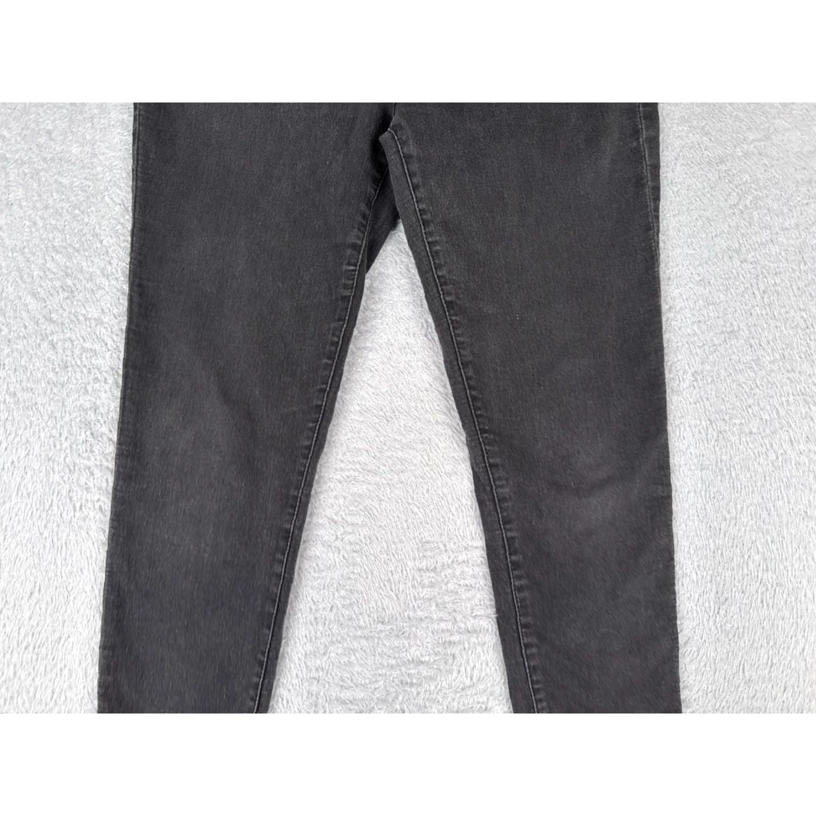 Vintage Blue Spice Jeans Juniors 13 Black Denim Skinny Mid Rise Cotton Blend 30x27 Size 34" / US 12 / IT 48 - 3 Thumbnail