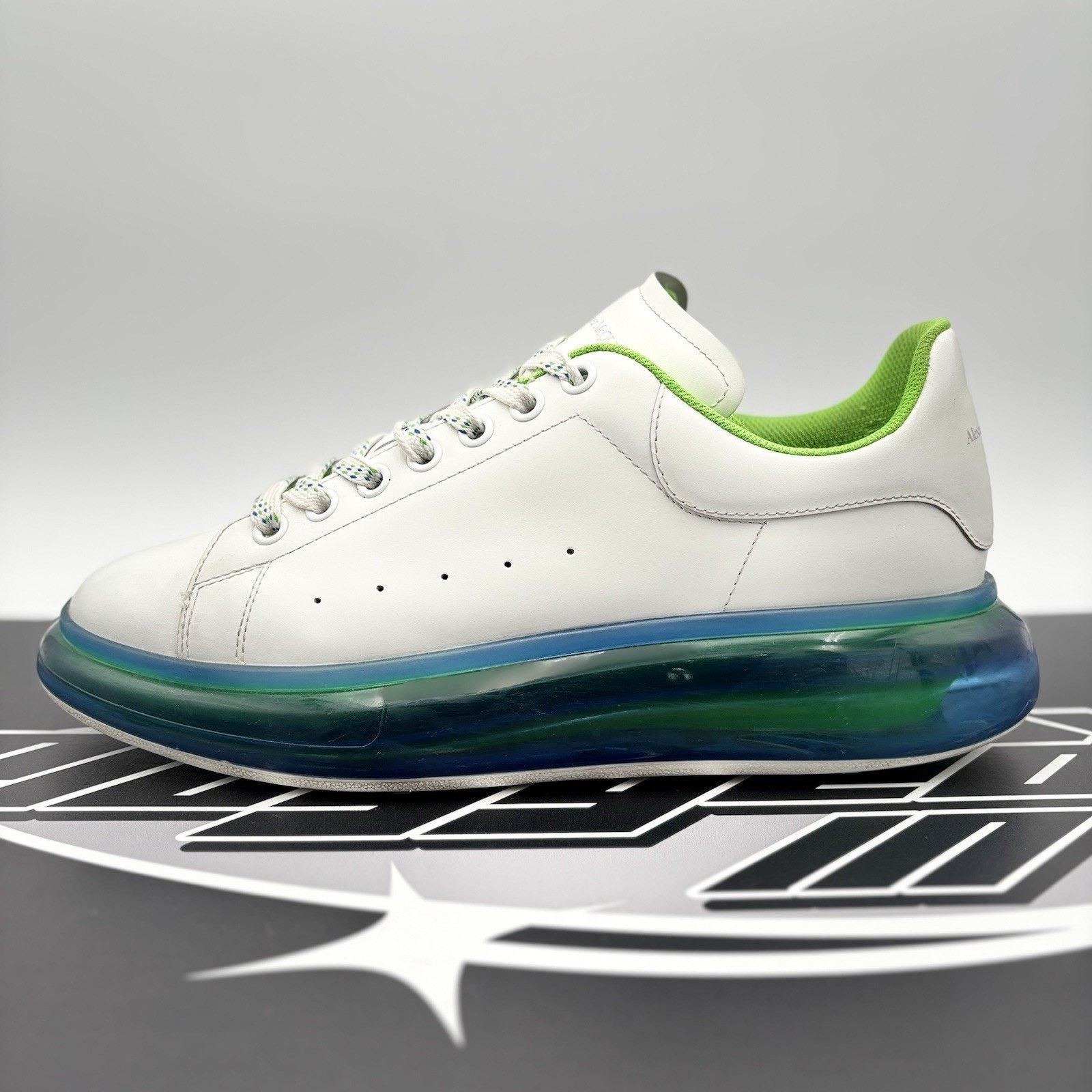 Alexander McQueen Alexander McQueen ' Transparent Sole White, Lime ' Size US 12 / EU 45 - 11 Thumbnail