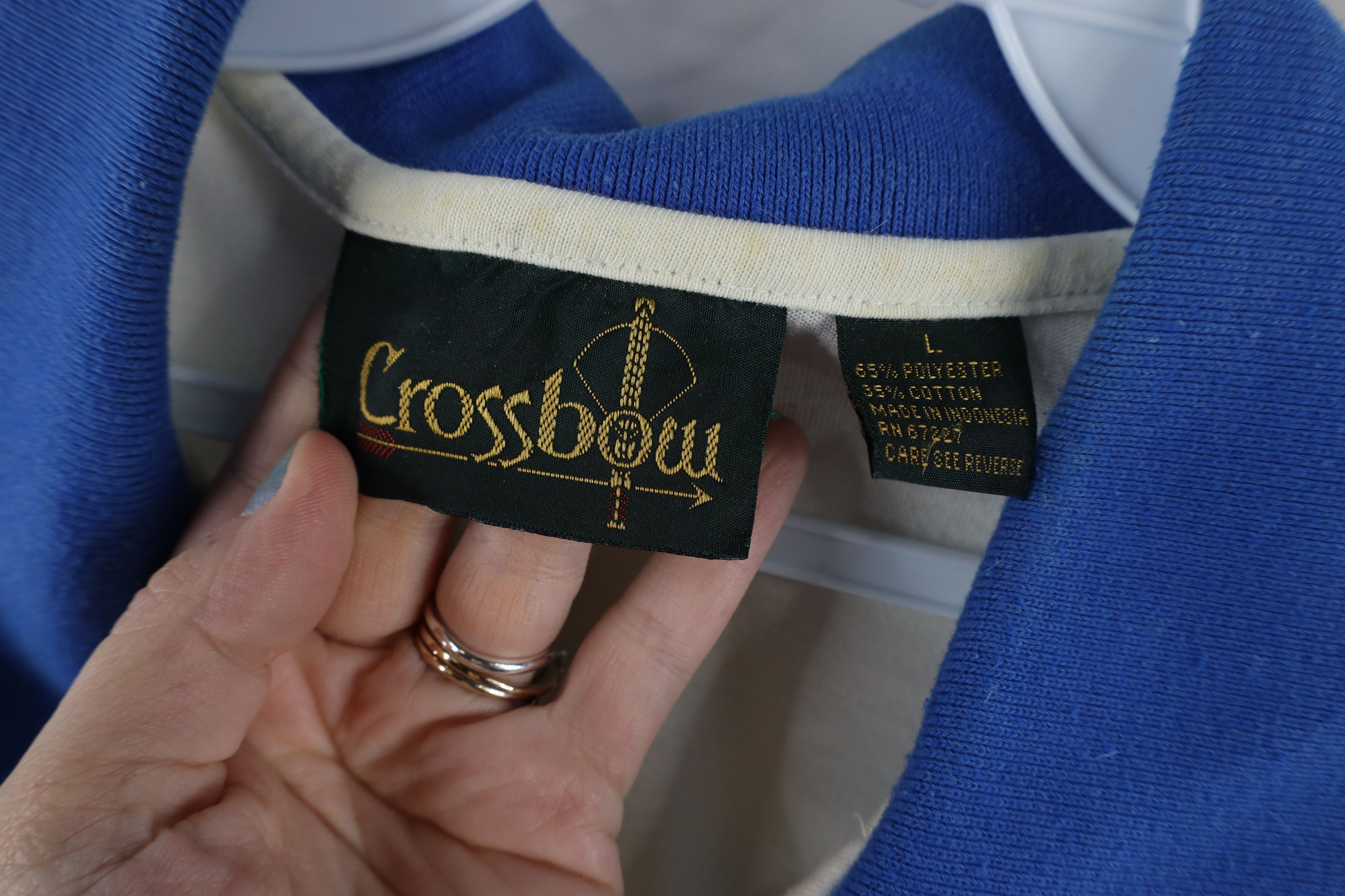 Vintage Vintage 90s Streetwear Striped Collared Pullover Polo Size US L / EU 52-54 / 3 - 5 Thumbnail