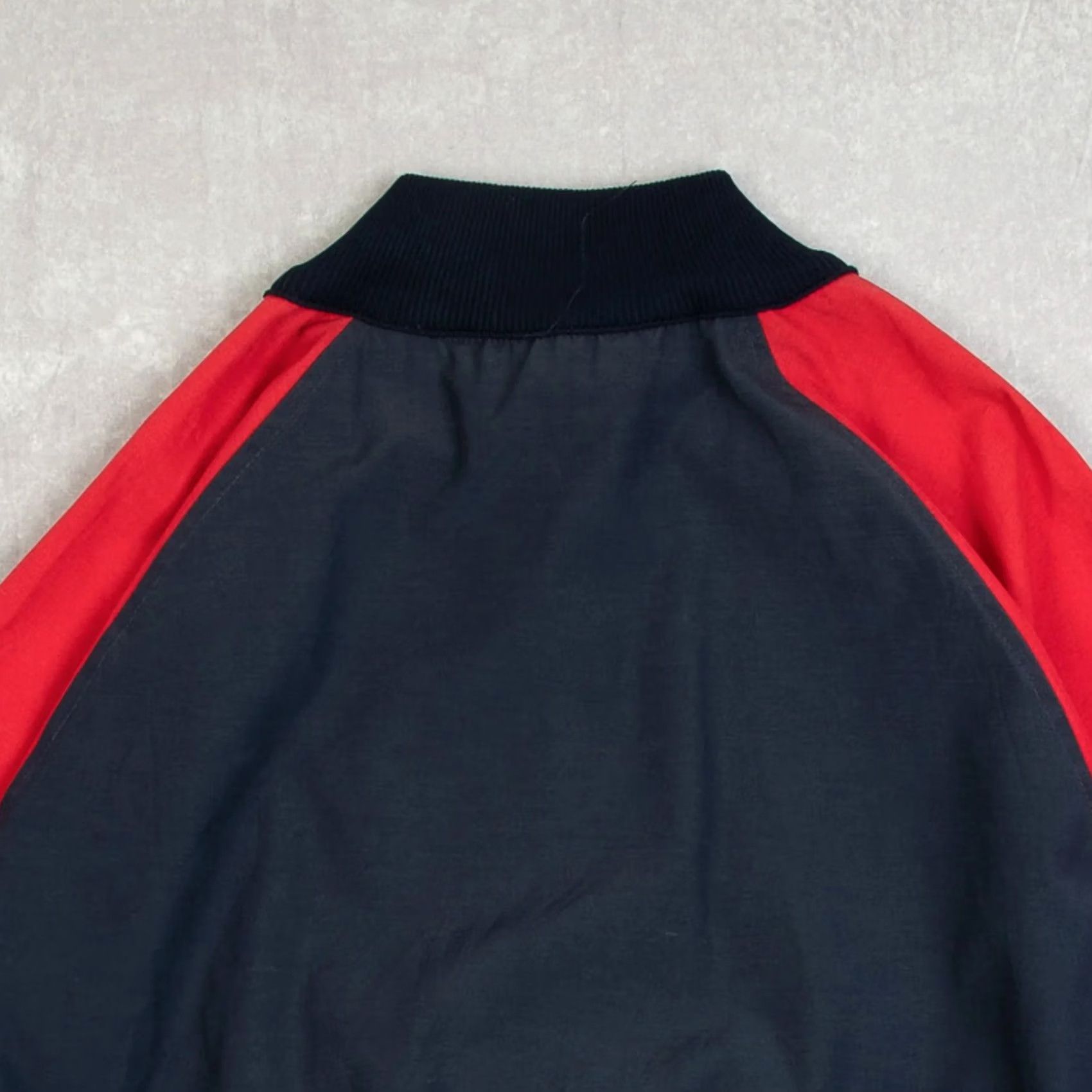 X-LARGE Vintage Men's 1980s Raglan Half Zip Jacket X-Large Navy Blue Windbreaker Jacket Size US XL / EU 56 / 4 - 4 Thumbnail
