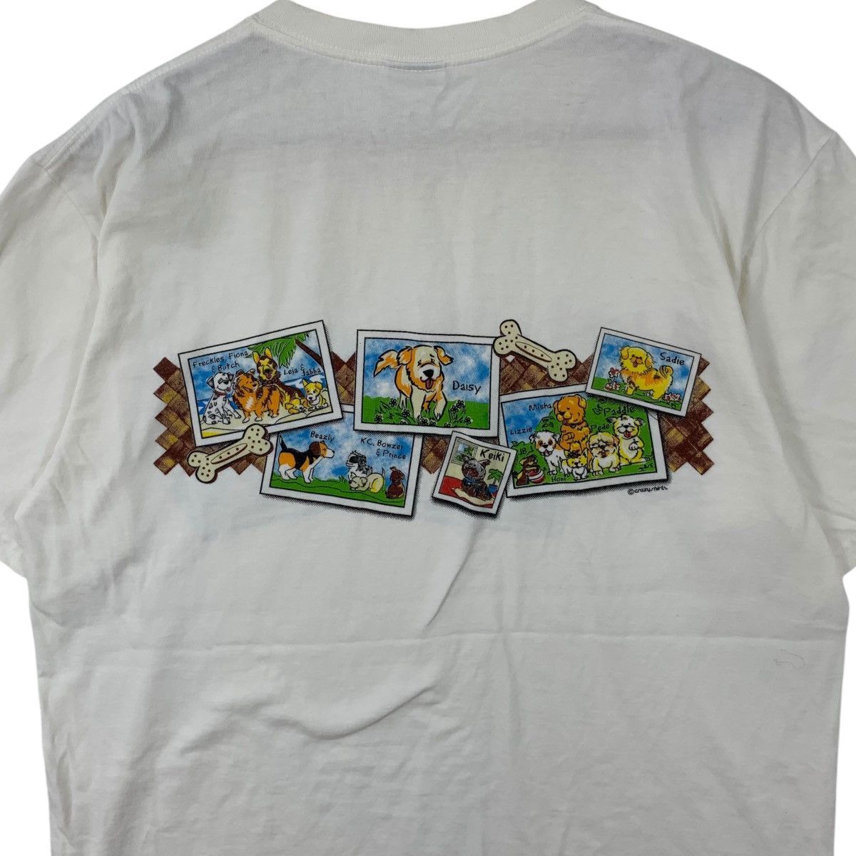 Vintage Vintage 90’ CRAZY SHIRTS HAWAII Adopt A Dog Tee Shirt Top Size M / US 6-8 / IT 42-44 - 6 Thumbnail
