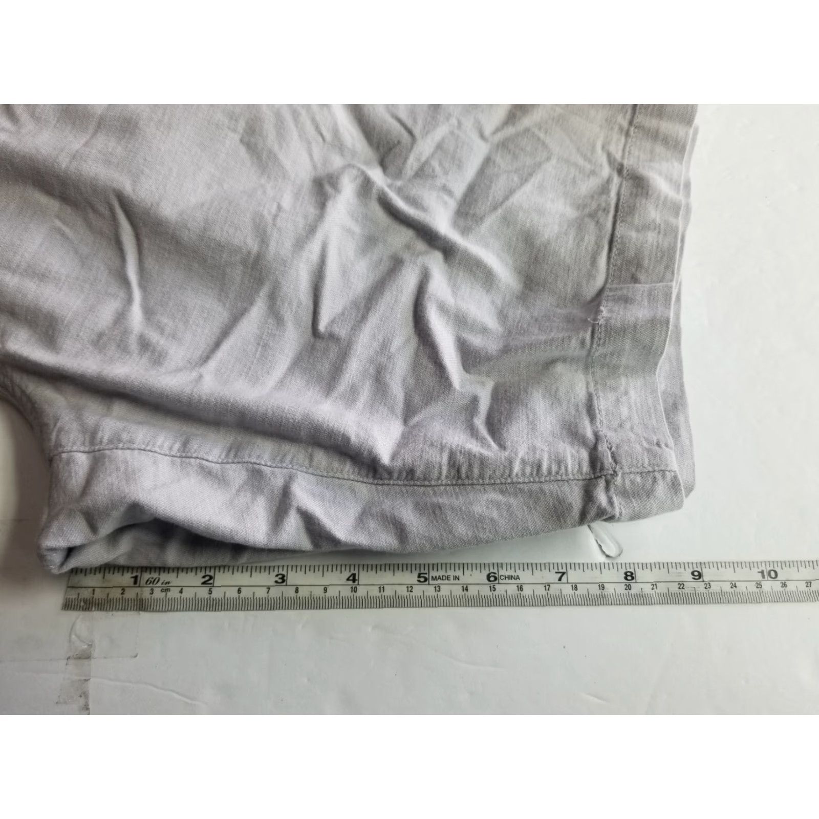 TravisMathew Travis Mathew Shorts Mens 33 Gray Lightweight Chino Casual Golf Active Regular Inseam 11in Logo Front Flat Front Pattern Solid Size US 33 - 4 Thumbnail