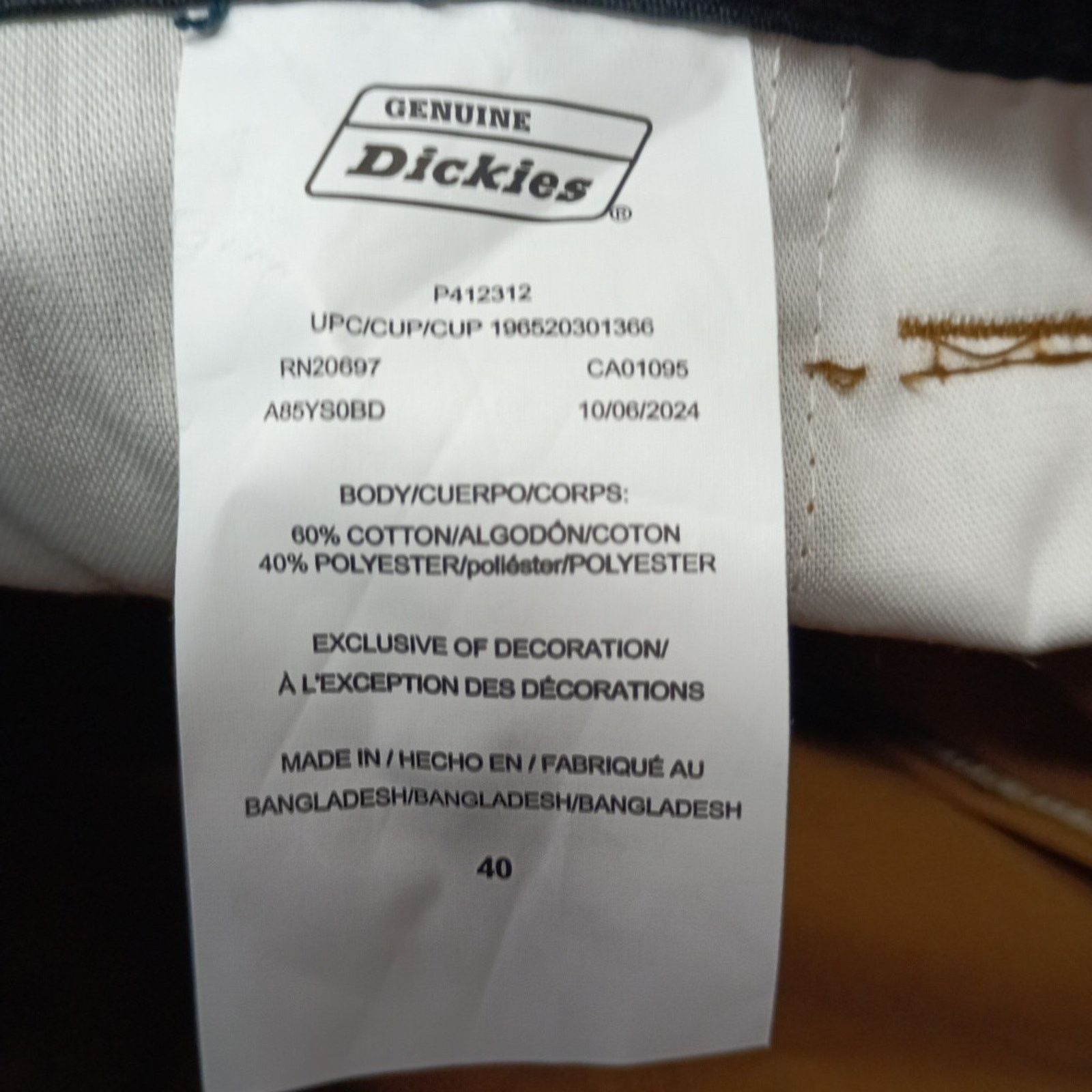 Dickies Dickies Ripstop Cargo Shorts Men’s Size 40 Brown Relaxed Fit Size US 40 / EU 56 - 3 Thumbnail