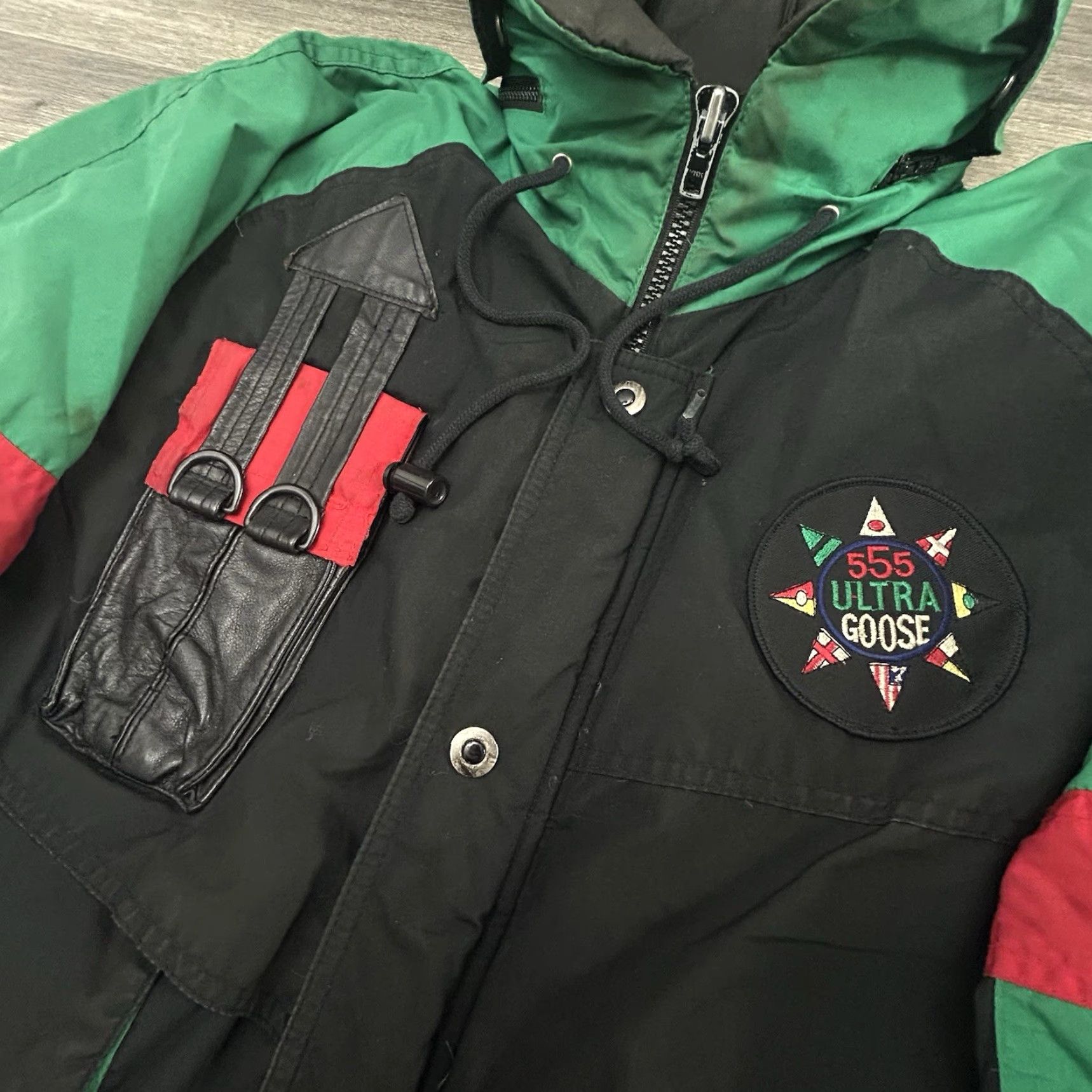 Vintage VINTAGE 555 Ultra Goose Down Jacket Men's Medium Black Quilted Zip Full Zip Insulated Water Resistant 90s 80s Ski Snowboard Gorp Tech USA Size US M / EU 48-50 / 2 - 5 Thumbnail