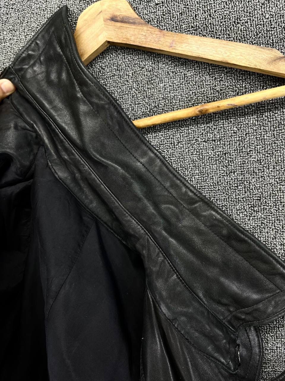 Jean Paul Gaultier × Vintage Vintage Jean Paul Gaultier Trench Coat Long Leather Jacket Size XL / US 12-14 / IT 48-50 - 23 Thumbnail