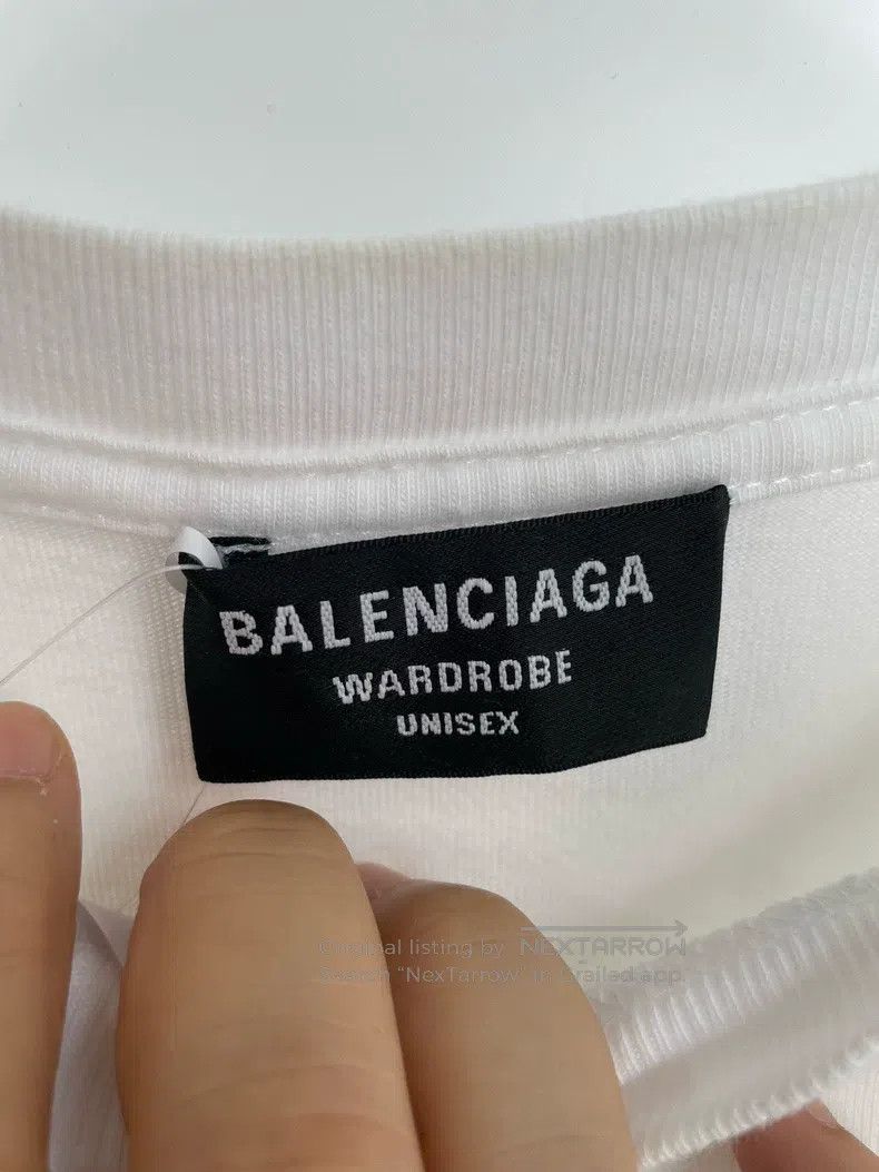 Balenciaga Balenciaga White Cola Embroidered Logo Short Sleeve Size US M / EU 48-50 / 2 - 4 Thumbnail
