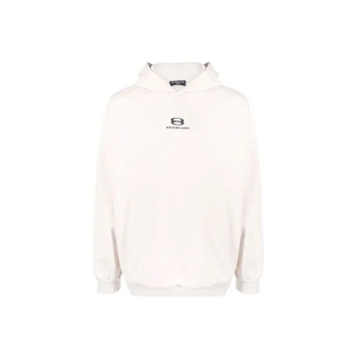 Balenciaga Balenciaga White Unity Print Hoodie for Men Size US M / EU 48-50 / 2 - 1 Thumbnail