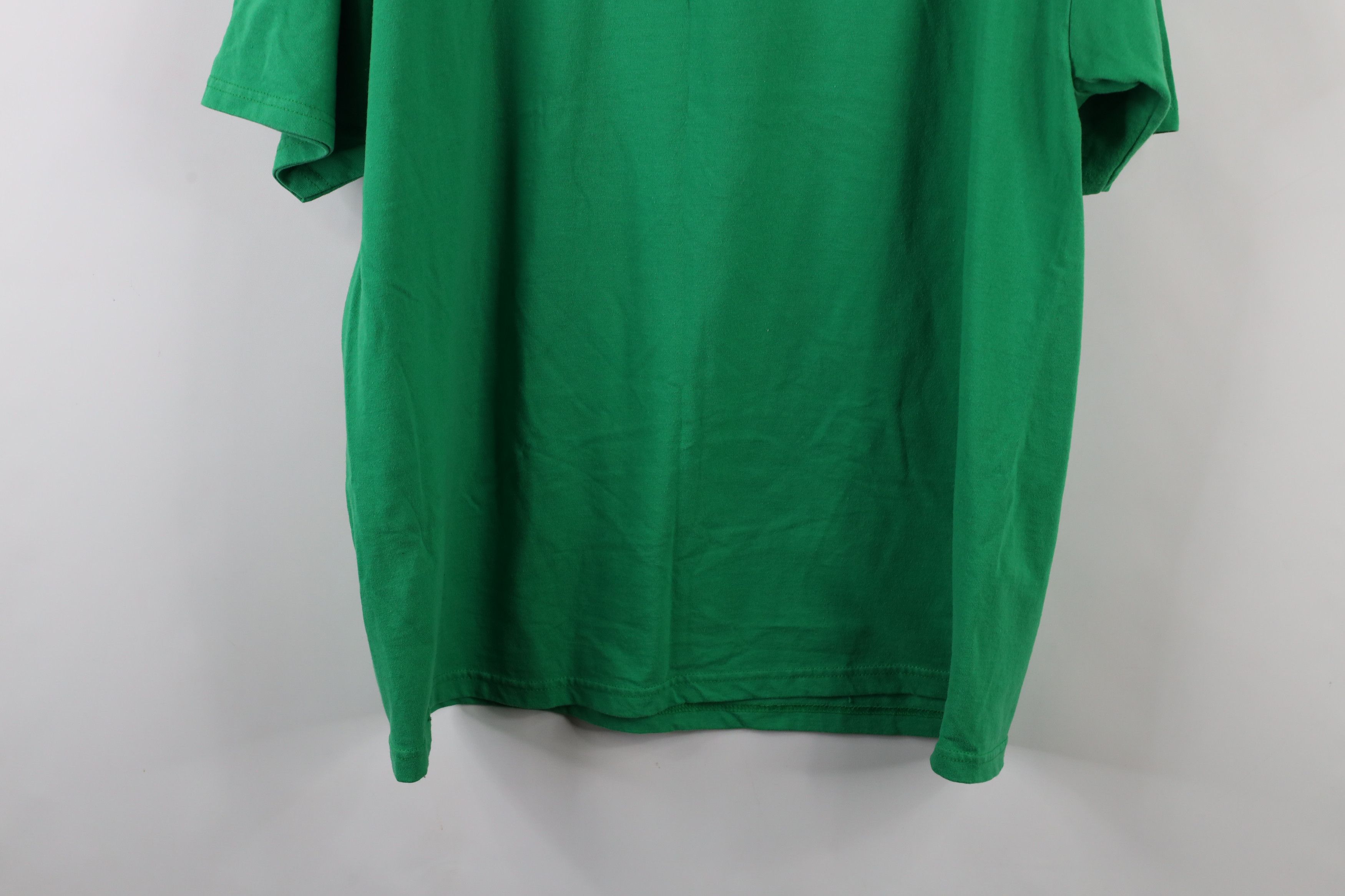 Vintage Vintage 90s Streetwear Short Sleeve T-Shirt Kelly Green Size US XL / EU 56 / 4 - 8 Thumbnail