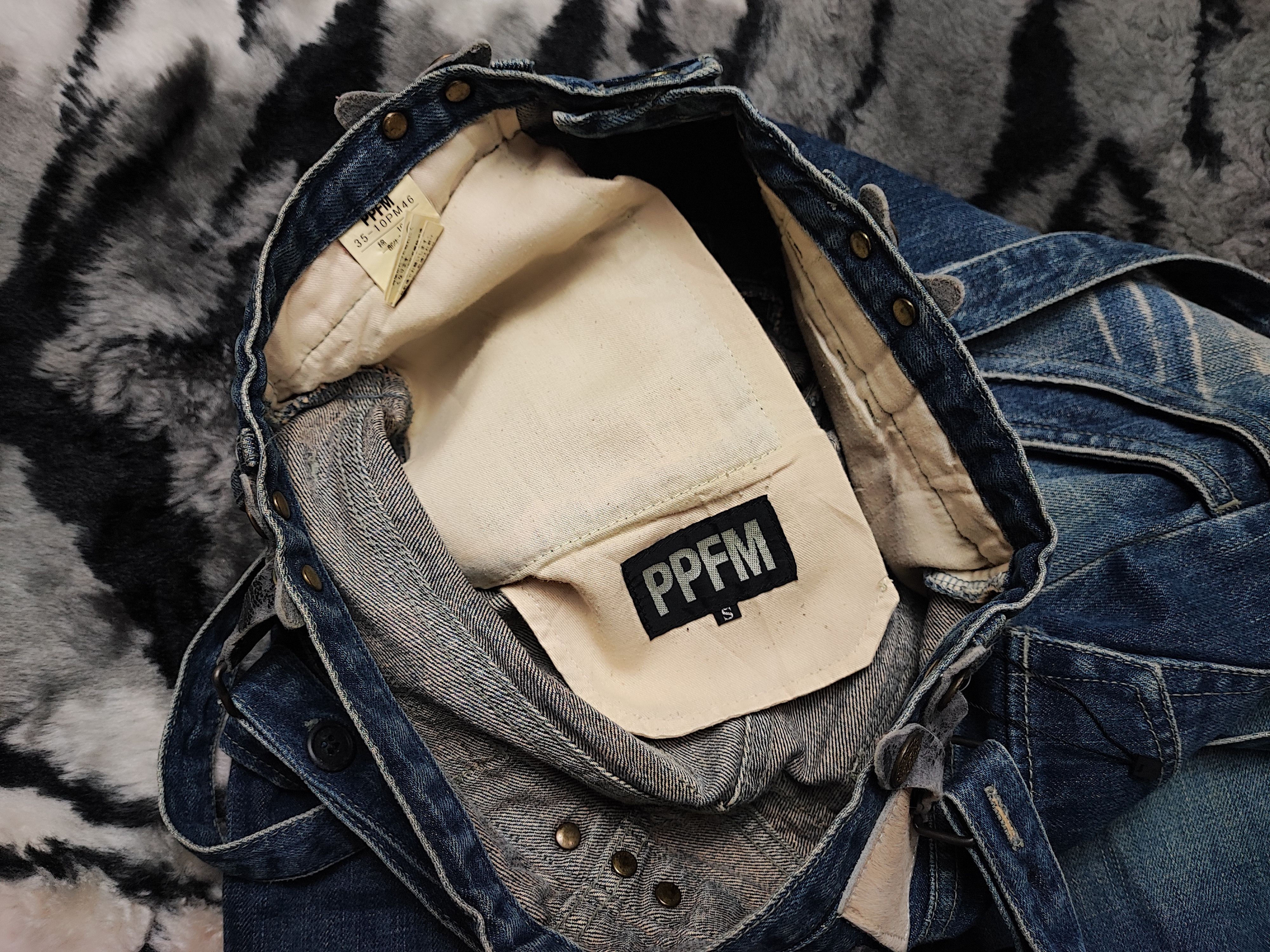 PPFM PPFM Bondage Punk Distressed Jeans ERD Grunge Chrome Size US 29 - 21 Thumbnail