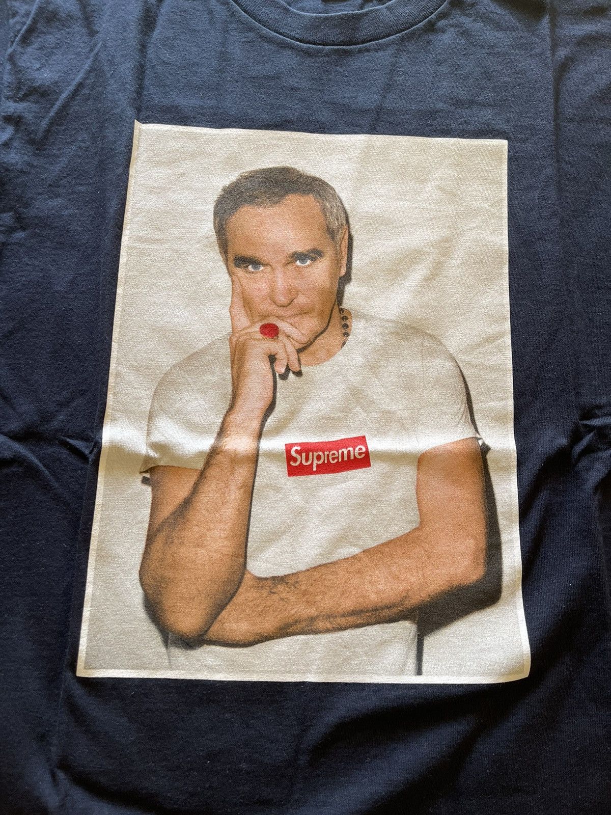 Supreme Supreme navy morrissey photo tee T-shirt Size US M / EU 48-50 / 2 - 5 Thumbnail