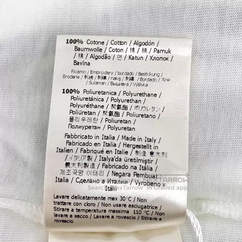 Fendi Fendi White Double F Printed Cotton Crew Neck Short Sleeve Size XS / US 0-2 / IT 36-38 - 8 Thumbnail