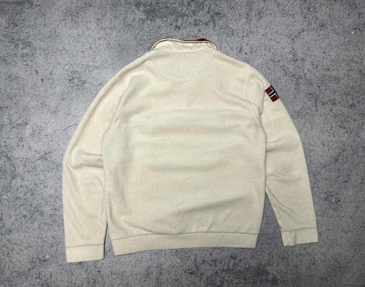 Napapijri × Vintage Vintage Napapijri Big Logo Fleece Anorak Size M / US 6-8 / IT 42-44 - 7 Thumbnail