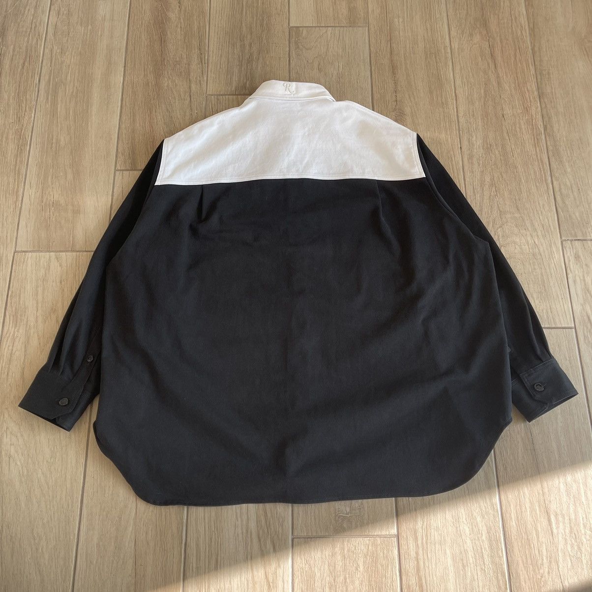 Raf Simons AW2022/23 Oversized Bicolor Denim Overshirt Size US M / EU 48-50 / 2 - 2 Thumbnail