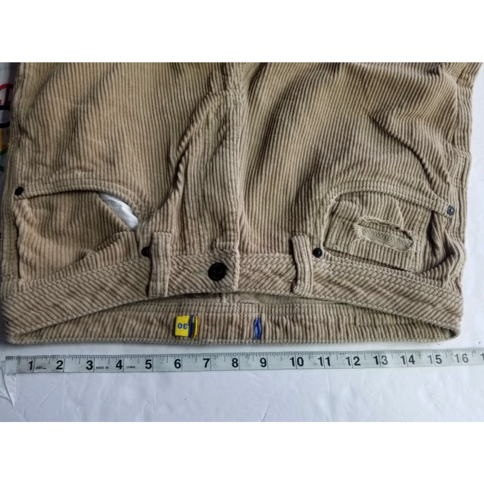 Empyre Empyre Corduroy Pants Tan Khaki Skater Y2K Size 30 23" Inseam No Patches See Pic Size 30" / US 8 / IT 44 - 3 Thumbnail