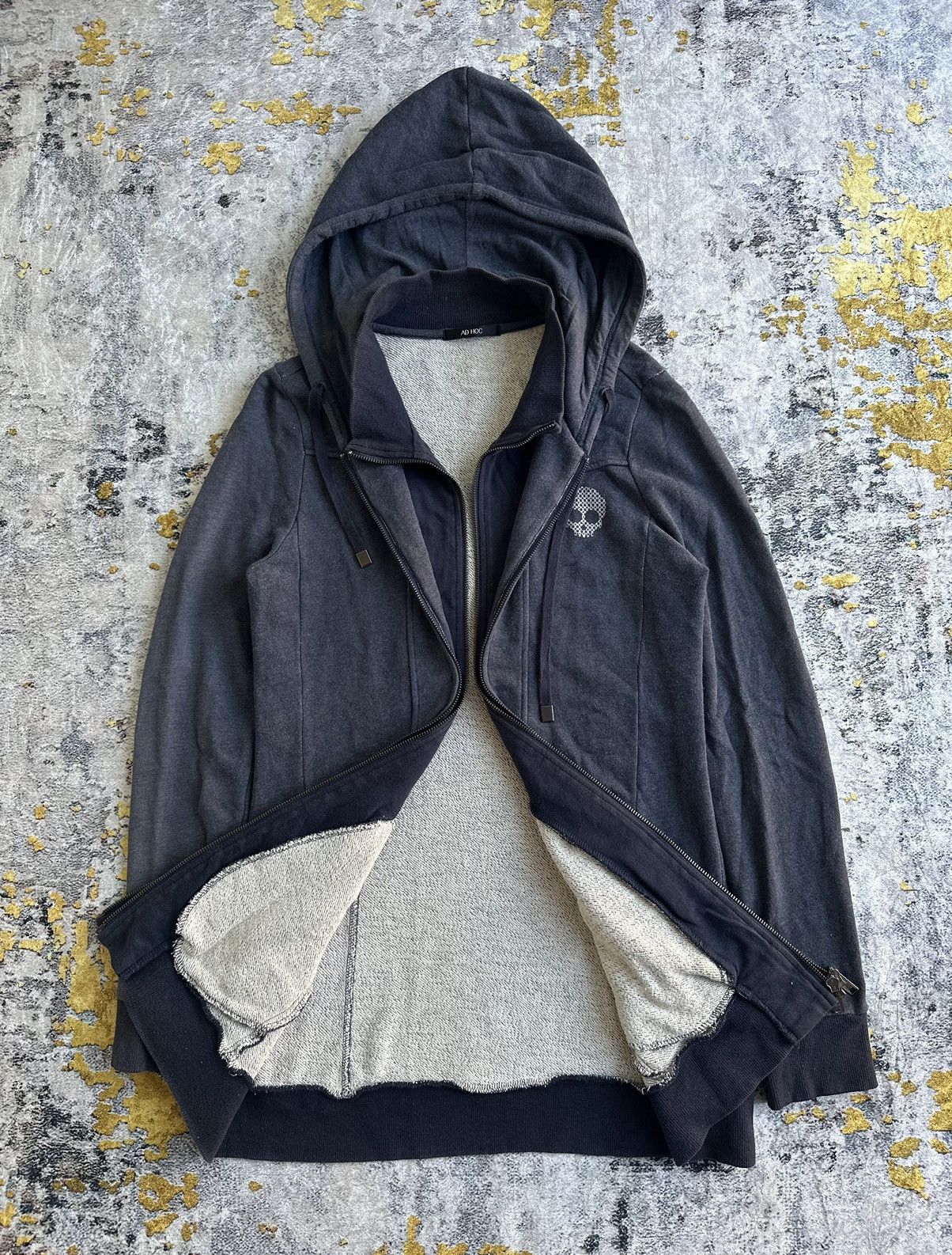 GOA SUNFADED SKULL DOUBLE LAYER AD HOC ZIPPER HOODIE GOA STYLE Size US M / EU 48-50 / 2 - 2 Thumbnail