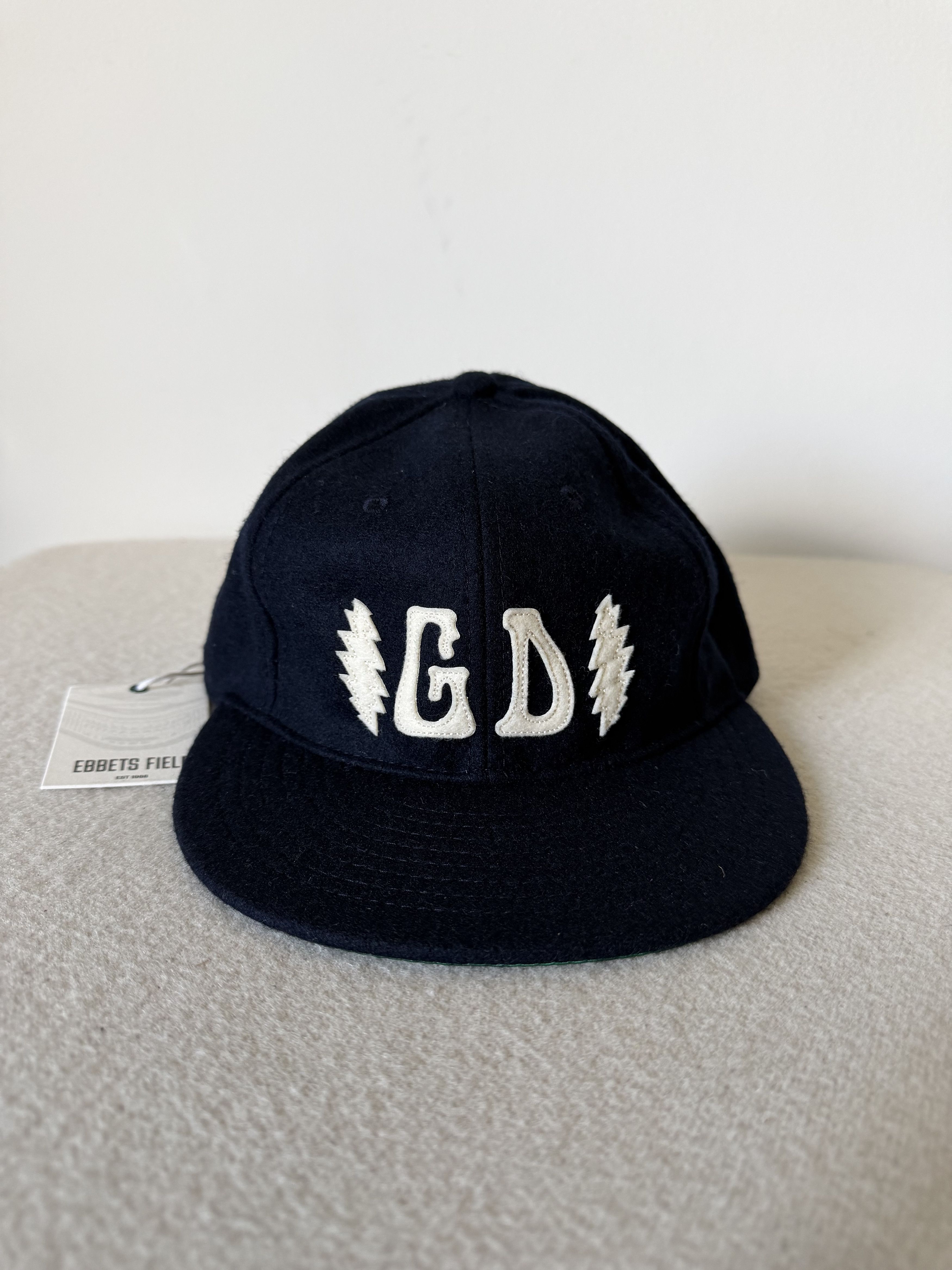 Ebbets Field Flannels 7 3/4 Ebbets Field Grateful Dead Double Bolt Fitted Hat Size ONE SIZE - 1 Thumbnail