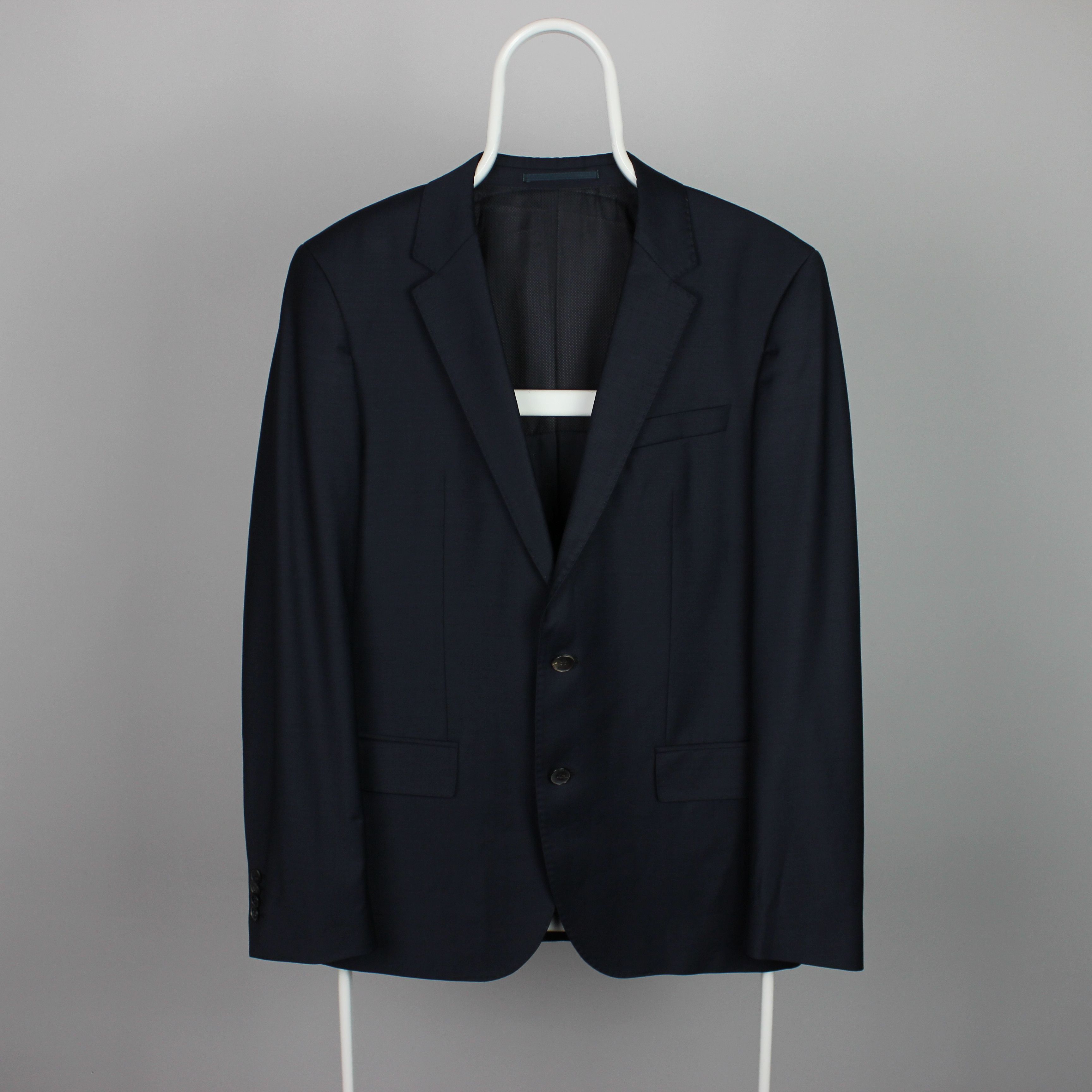 Hugo Boss Hugo Boss blazer men wool navy blue gray 38R 48 Size 38R - 1 Thumbnail